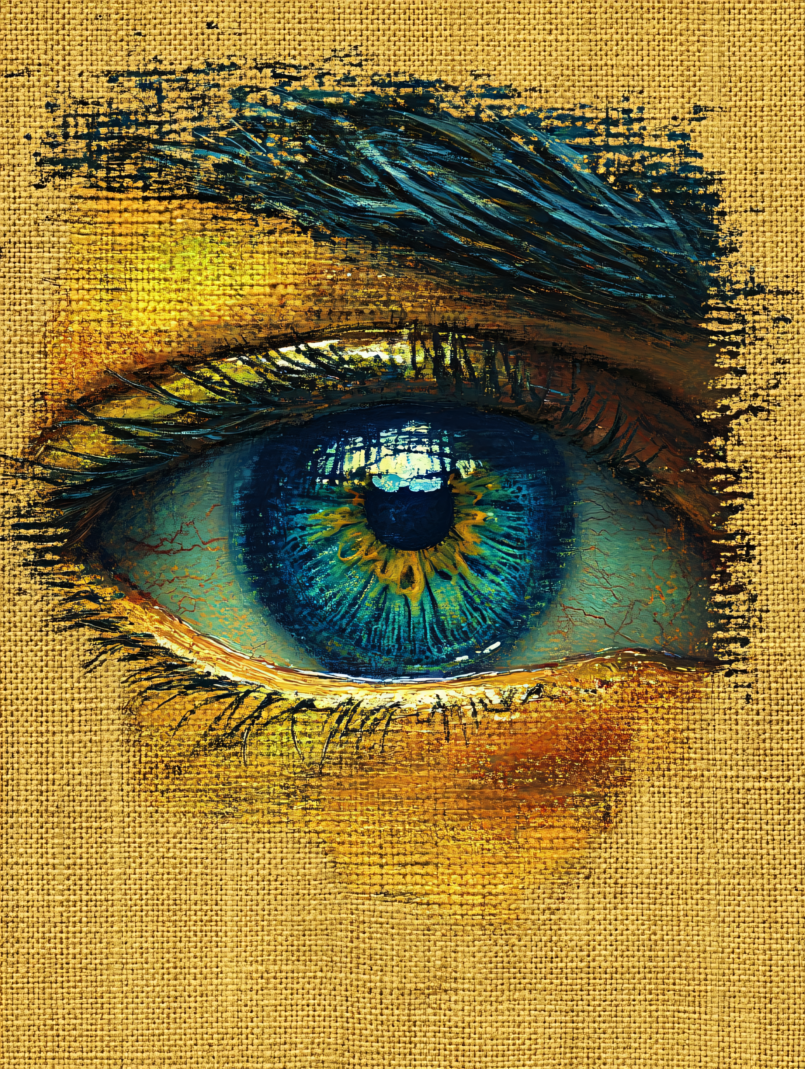 Detailed Eye Painting