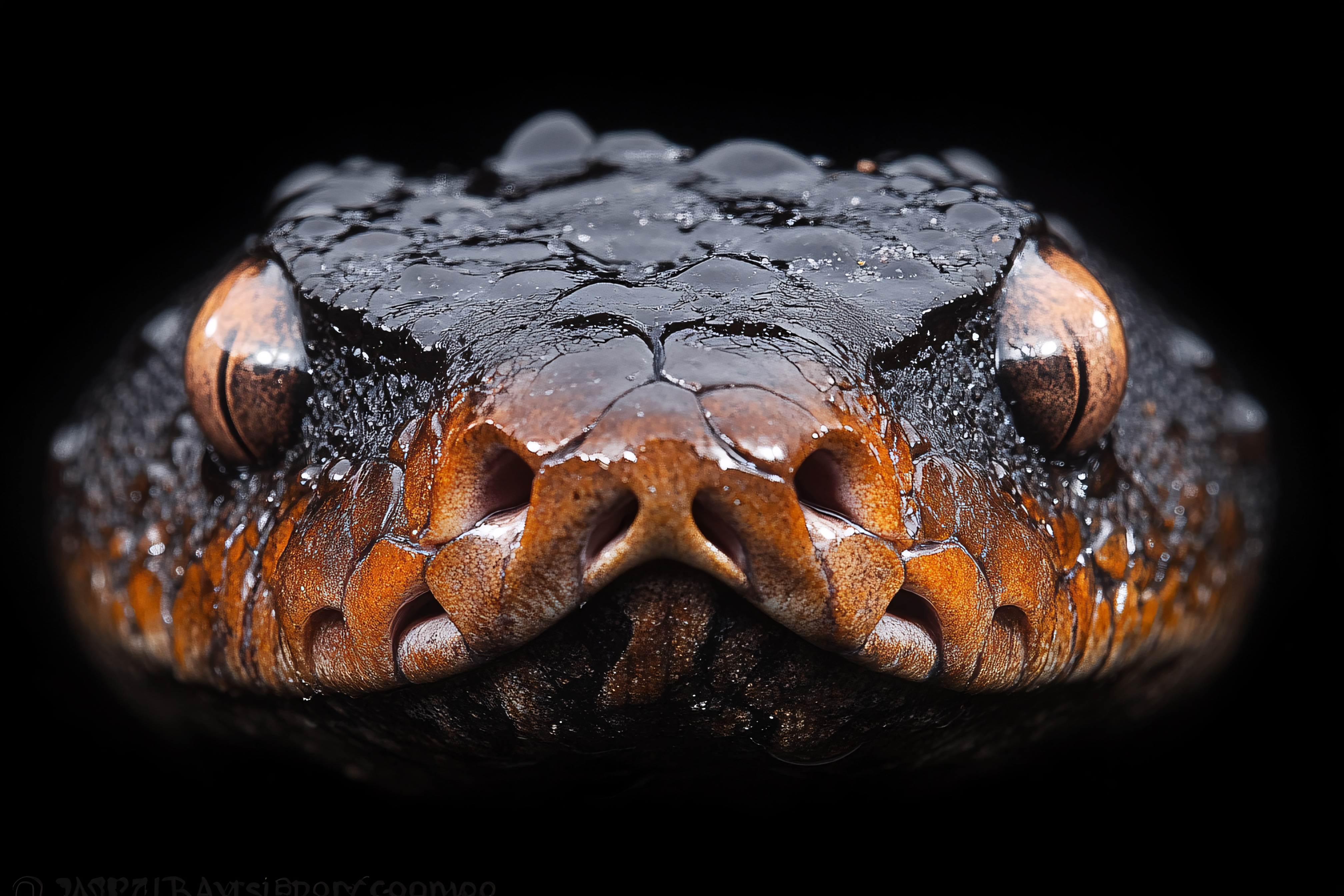 Detailed Snake Head Close-Up