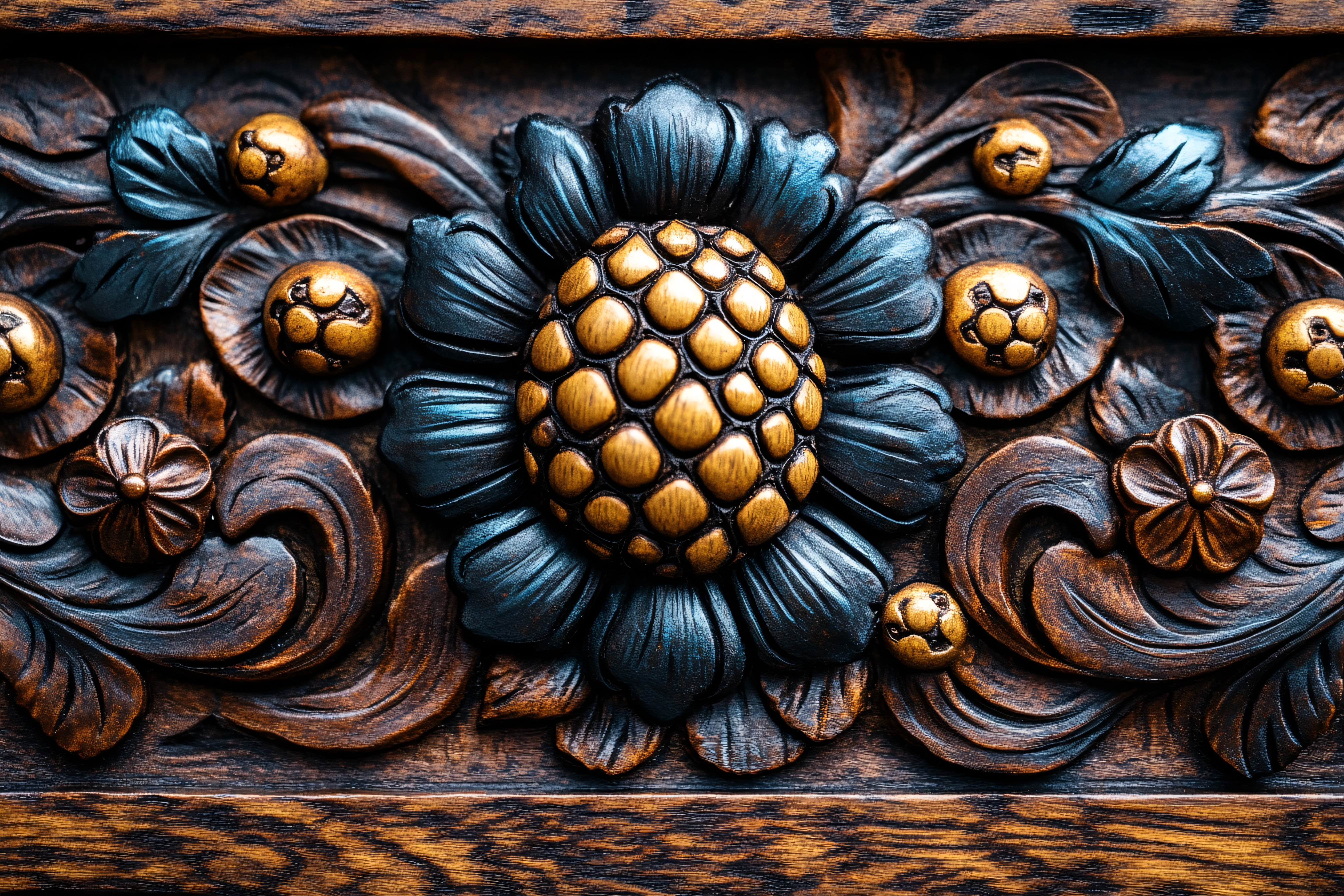 Detailed Wood Carving