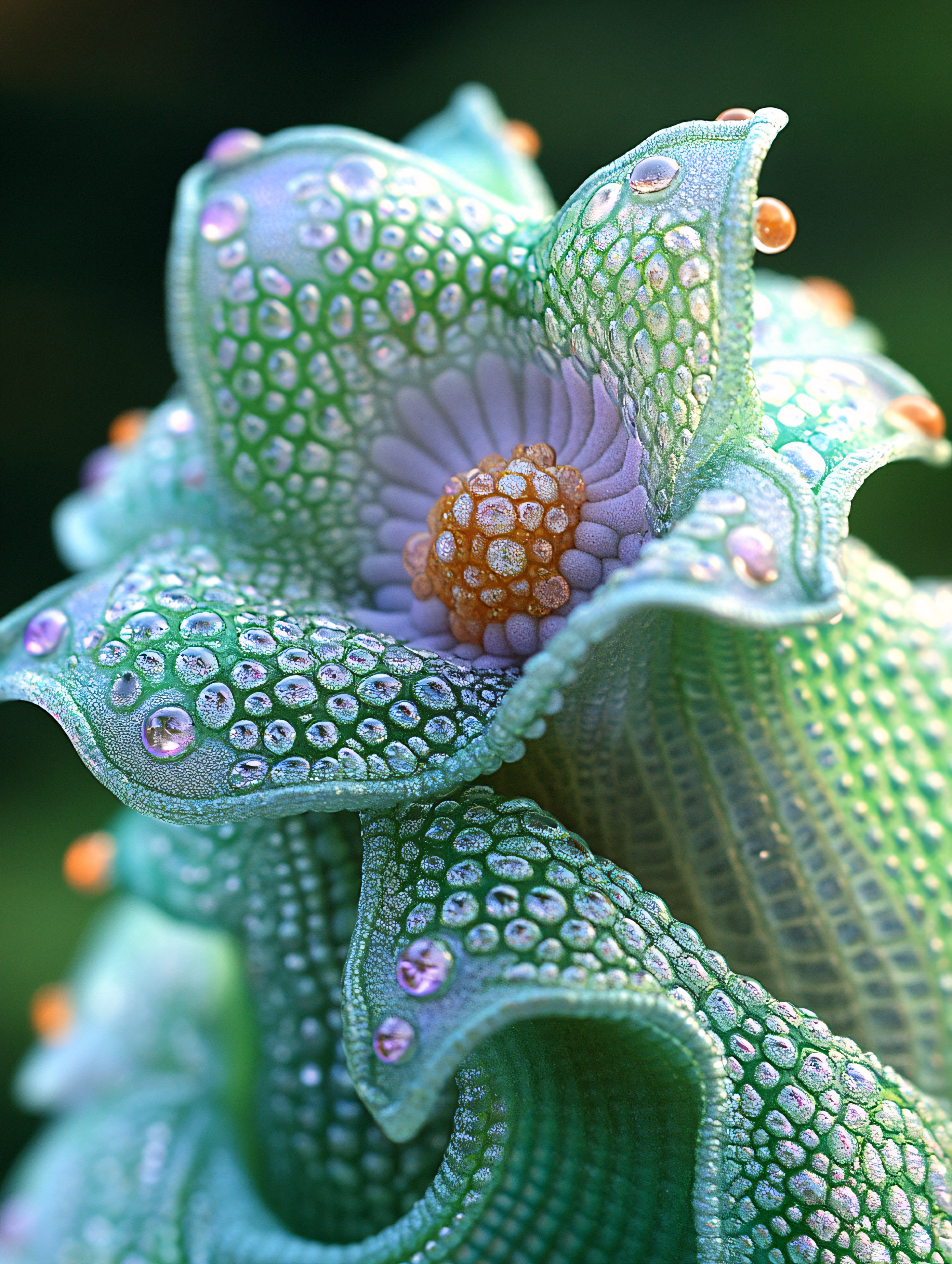 Dew-Kissed Exotic Bloom