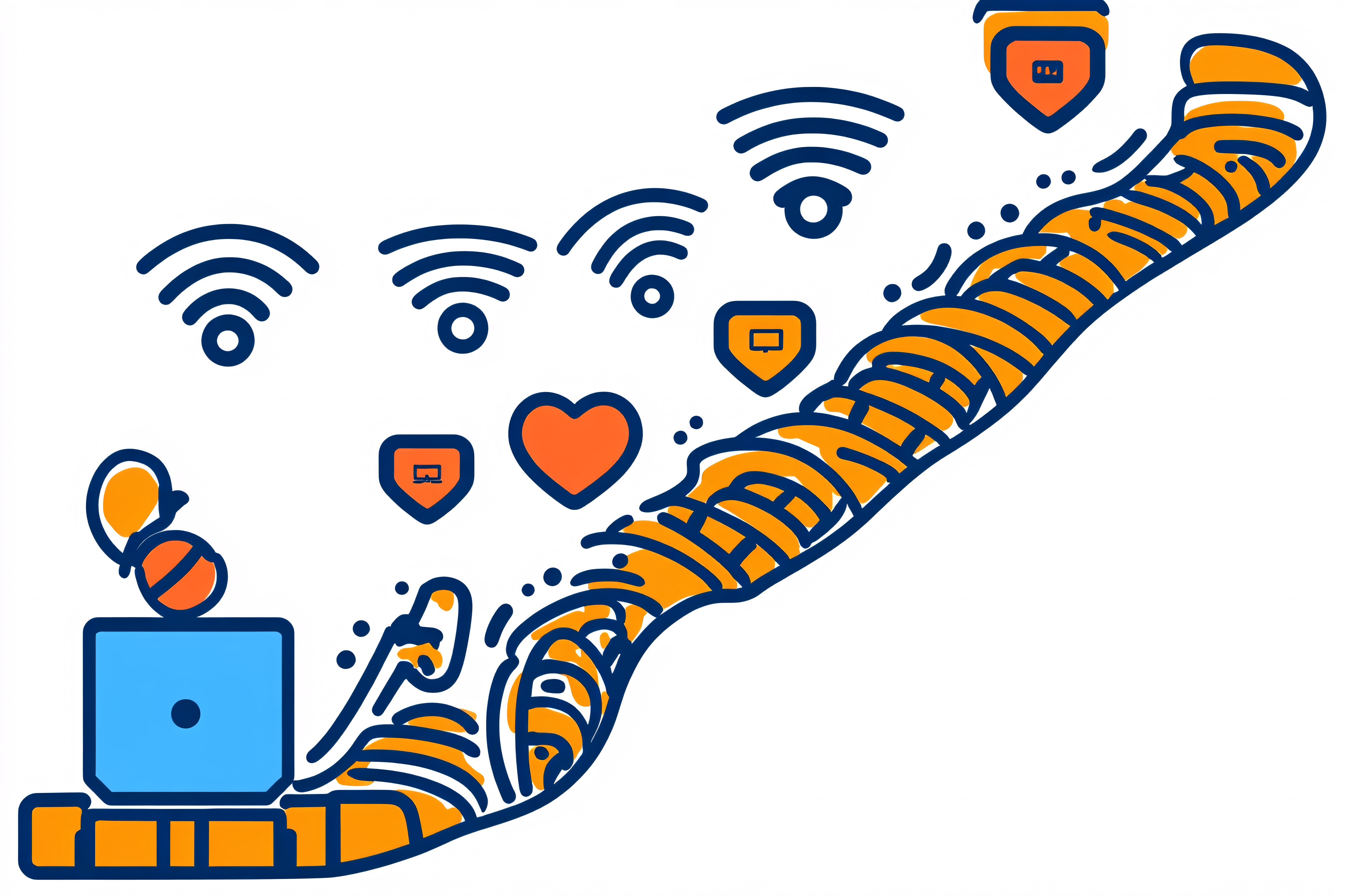 Digital Connectivity Illustration