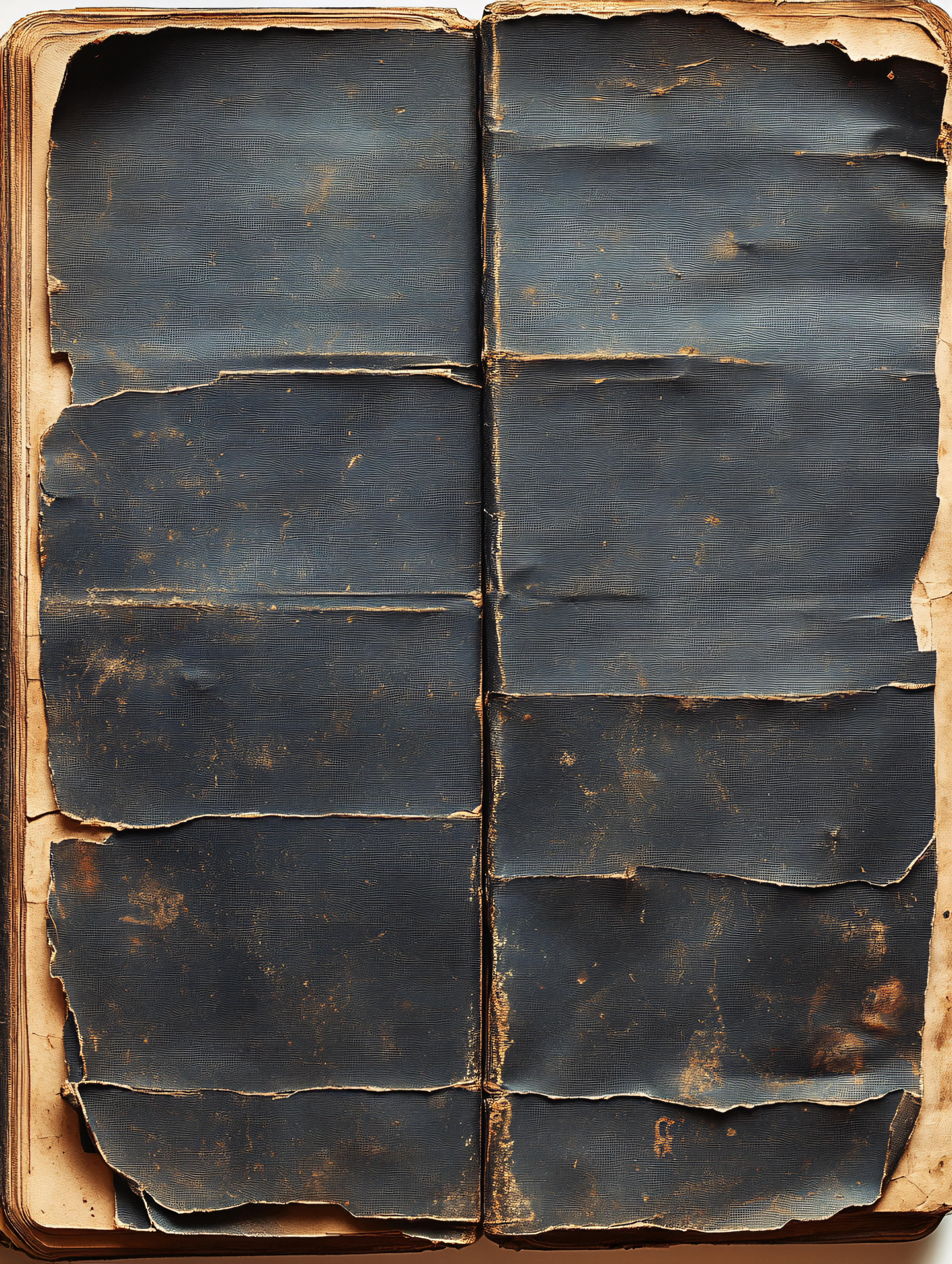 Distressed Blue Old Book Pages Texture