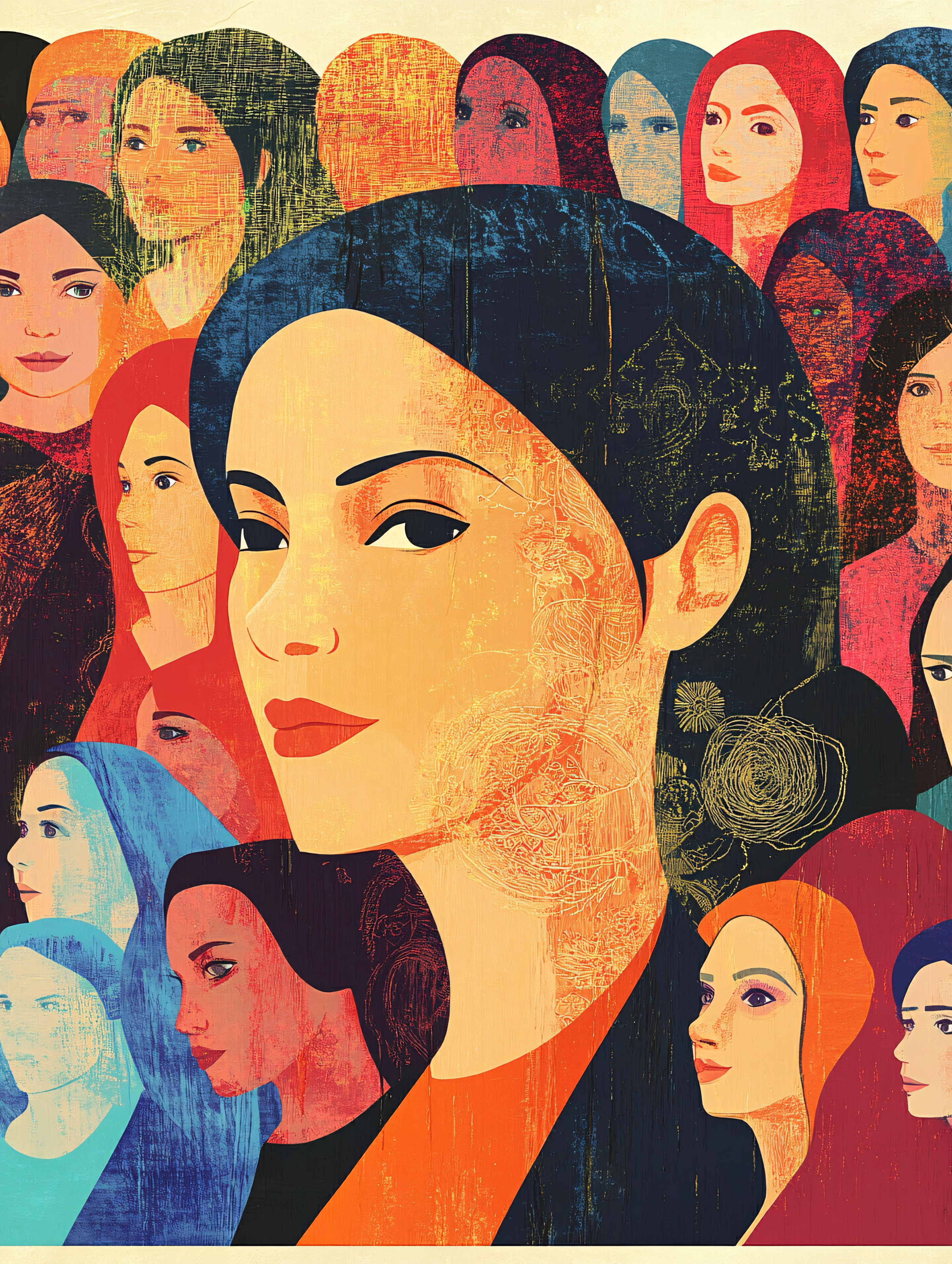 Diverse Women Crowd