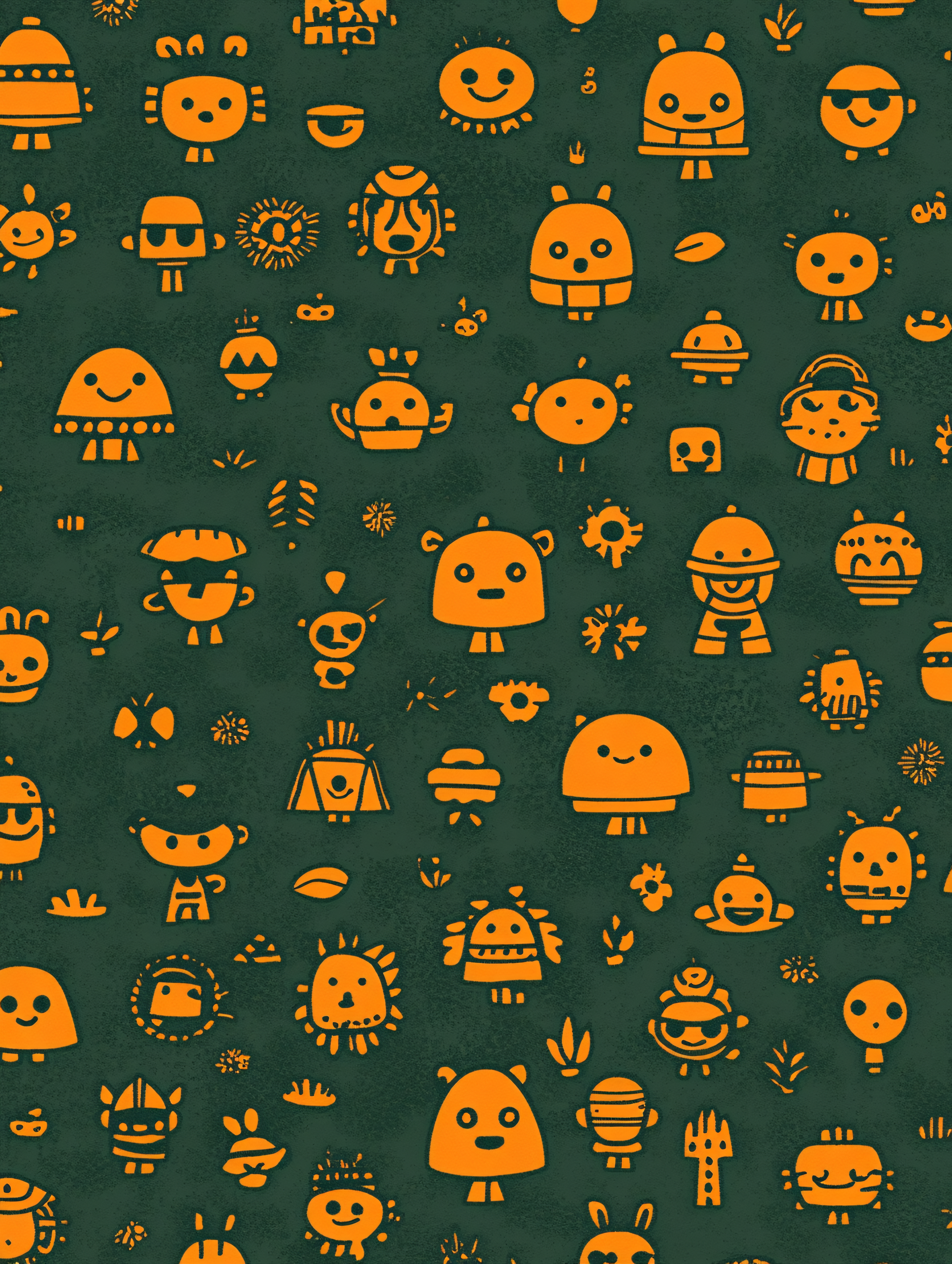 Doodle Characters Pattern