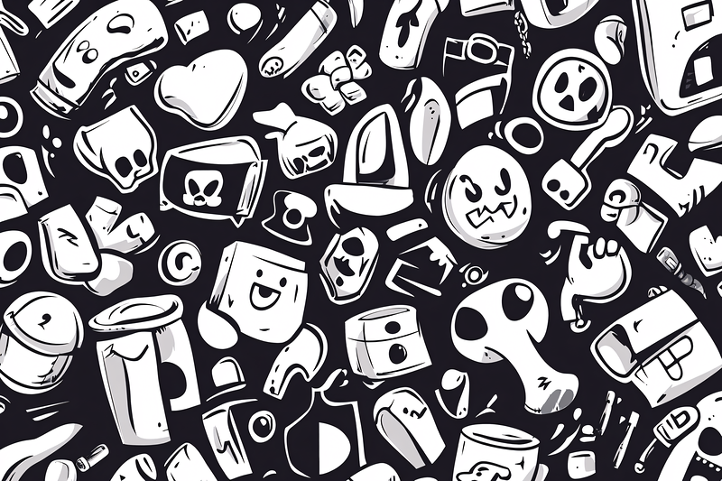 Doodle Objects Pattern