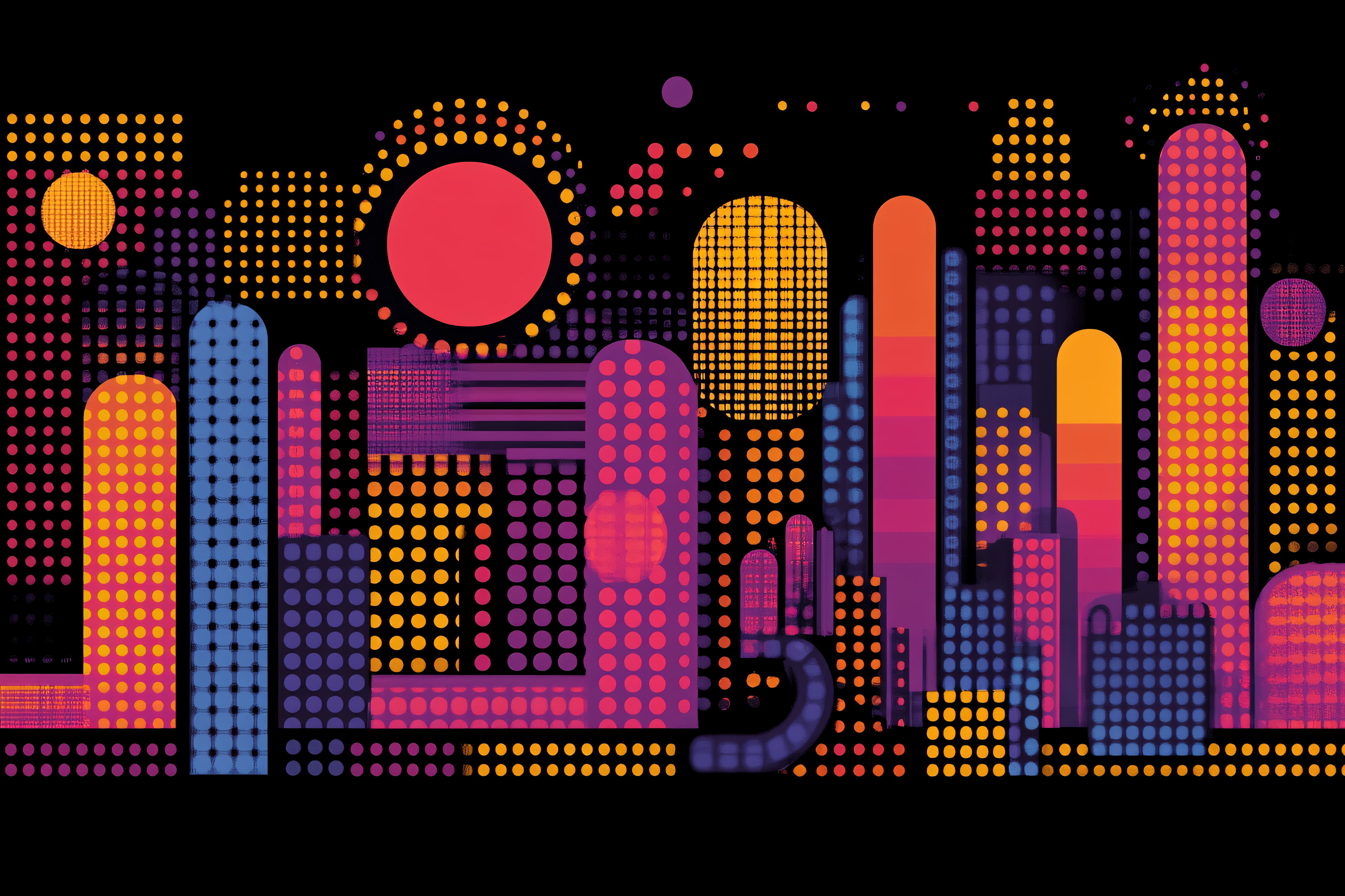 Dotted Cityscape