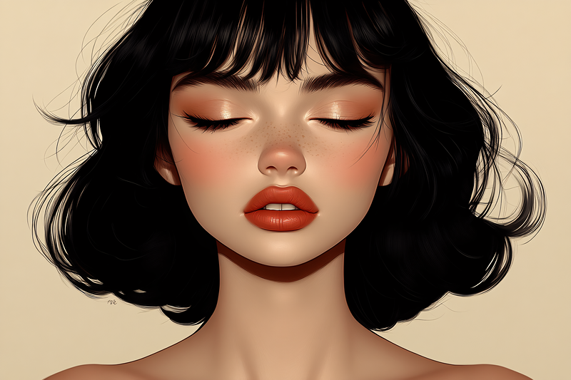 Dreamy Woman Portrait