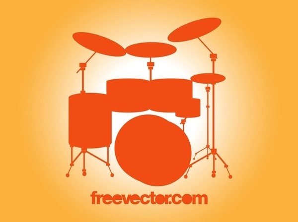 Drum Set Free Vector
