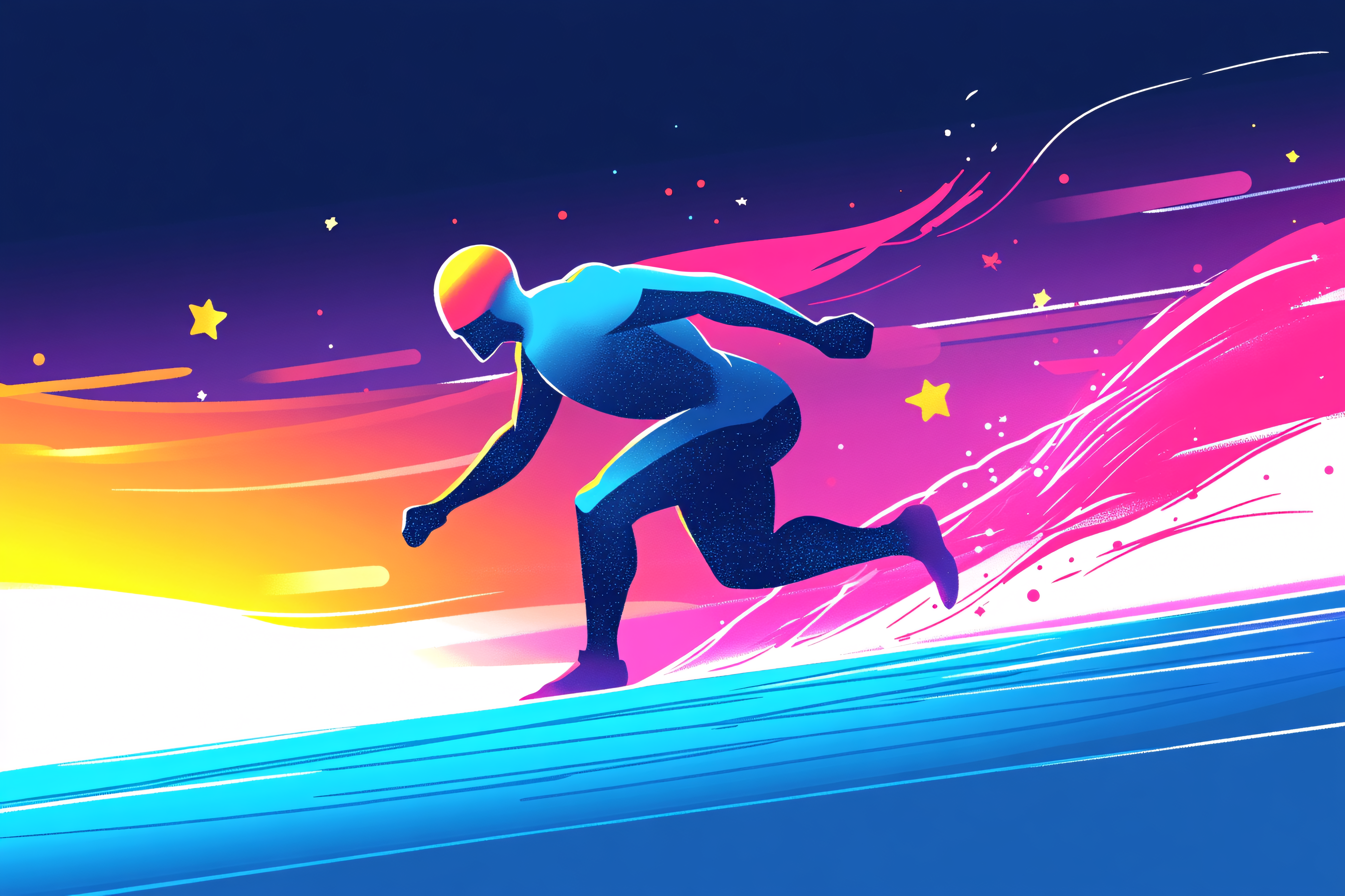 Dynamic Runner Illustration