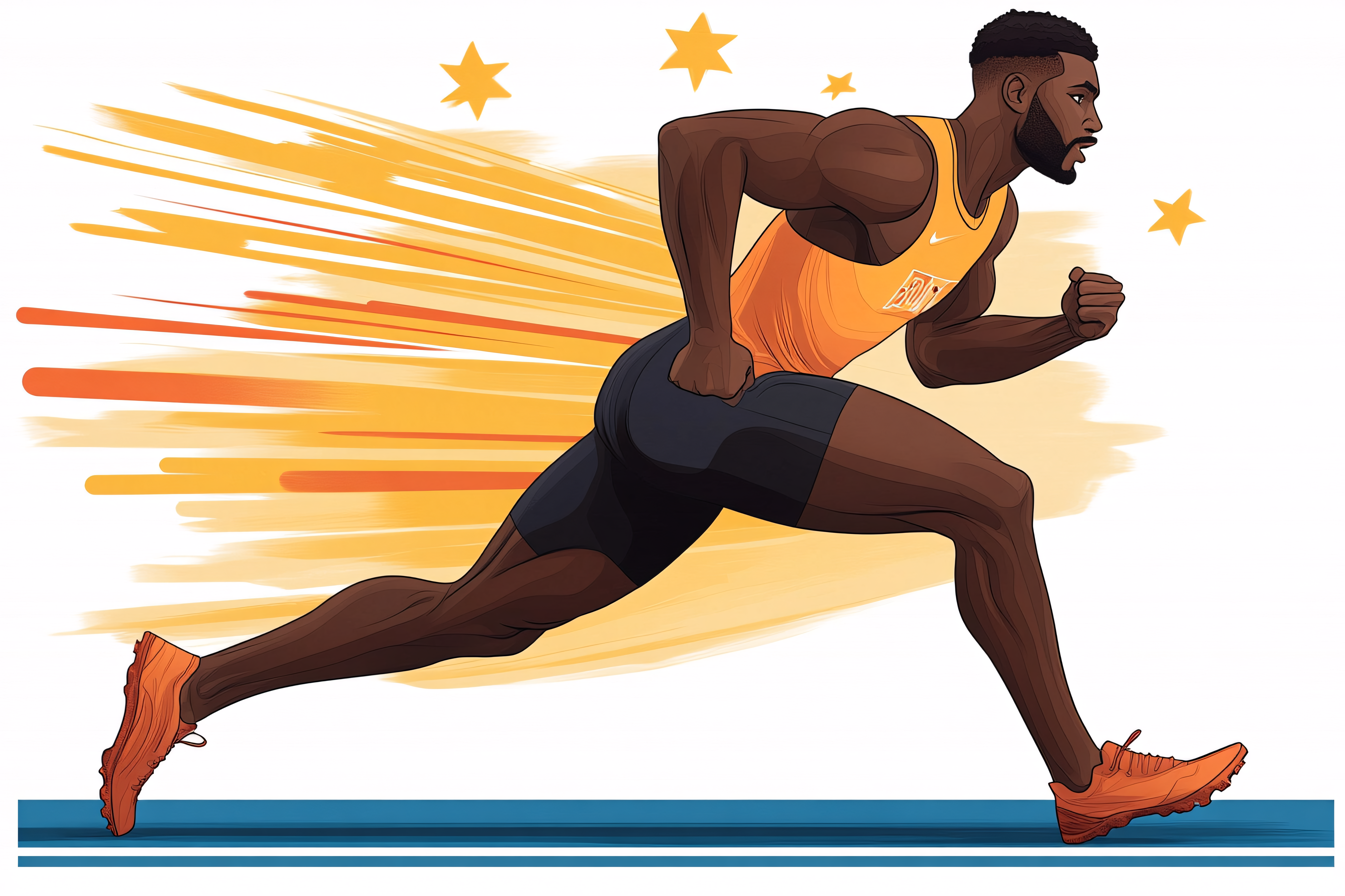 Dynamic Runner in Motion