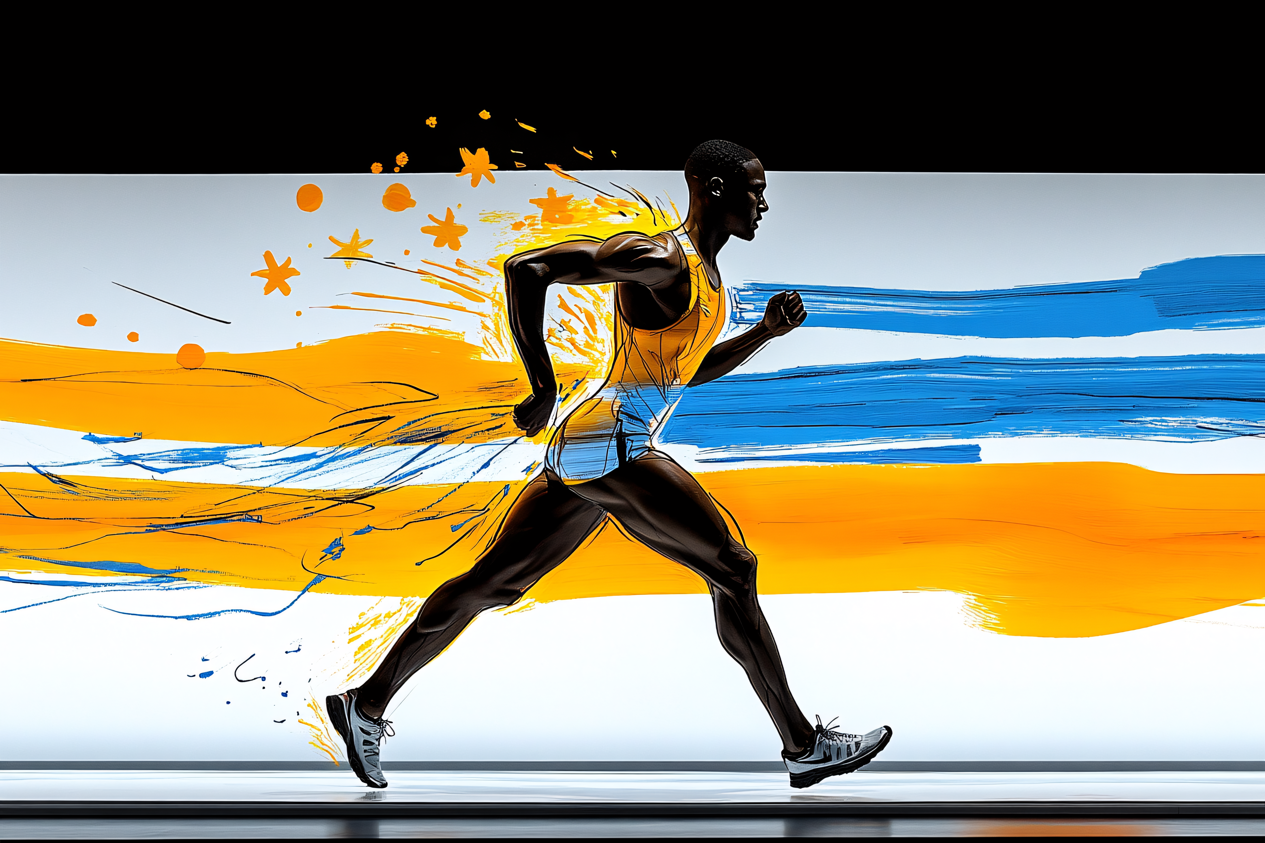 Dynamic Runner in Motion