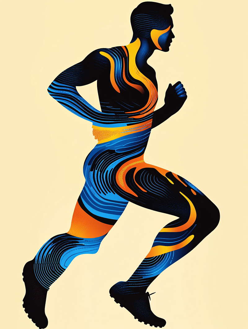 Dynamic Runner Silhouette