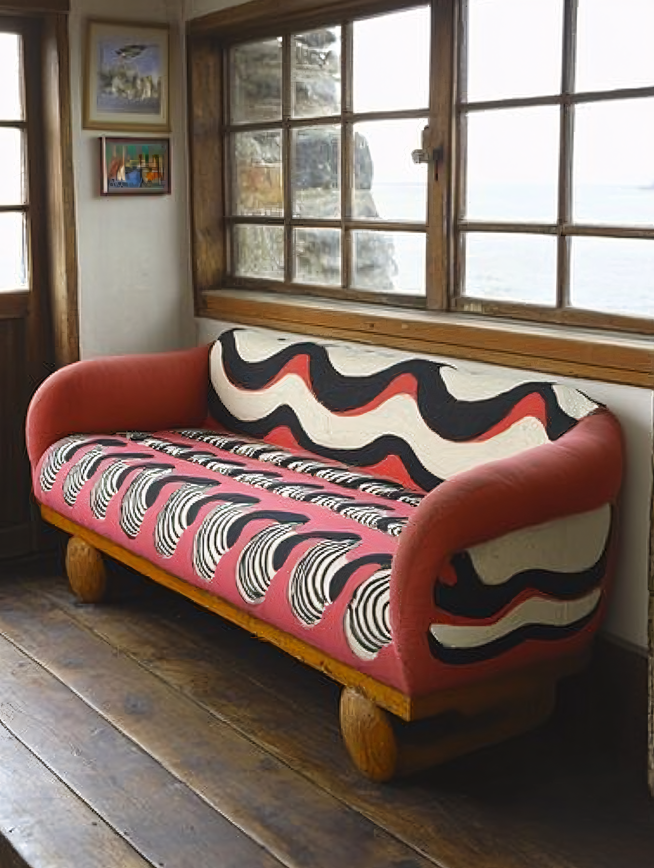 Eclectic Sofa in Cozy Room