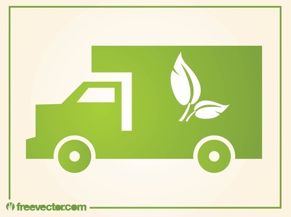 Eco Truck Free Vector