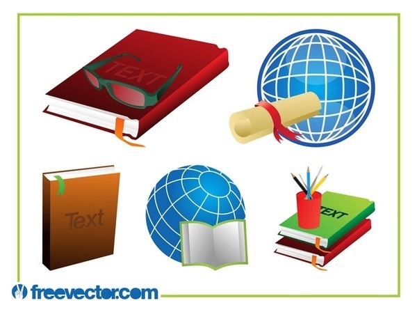 Education Set Free Vector