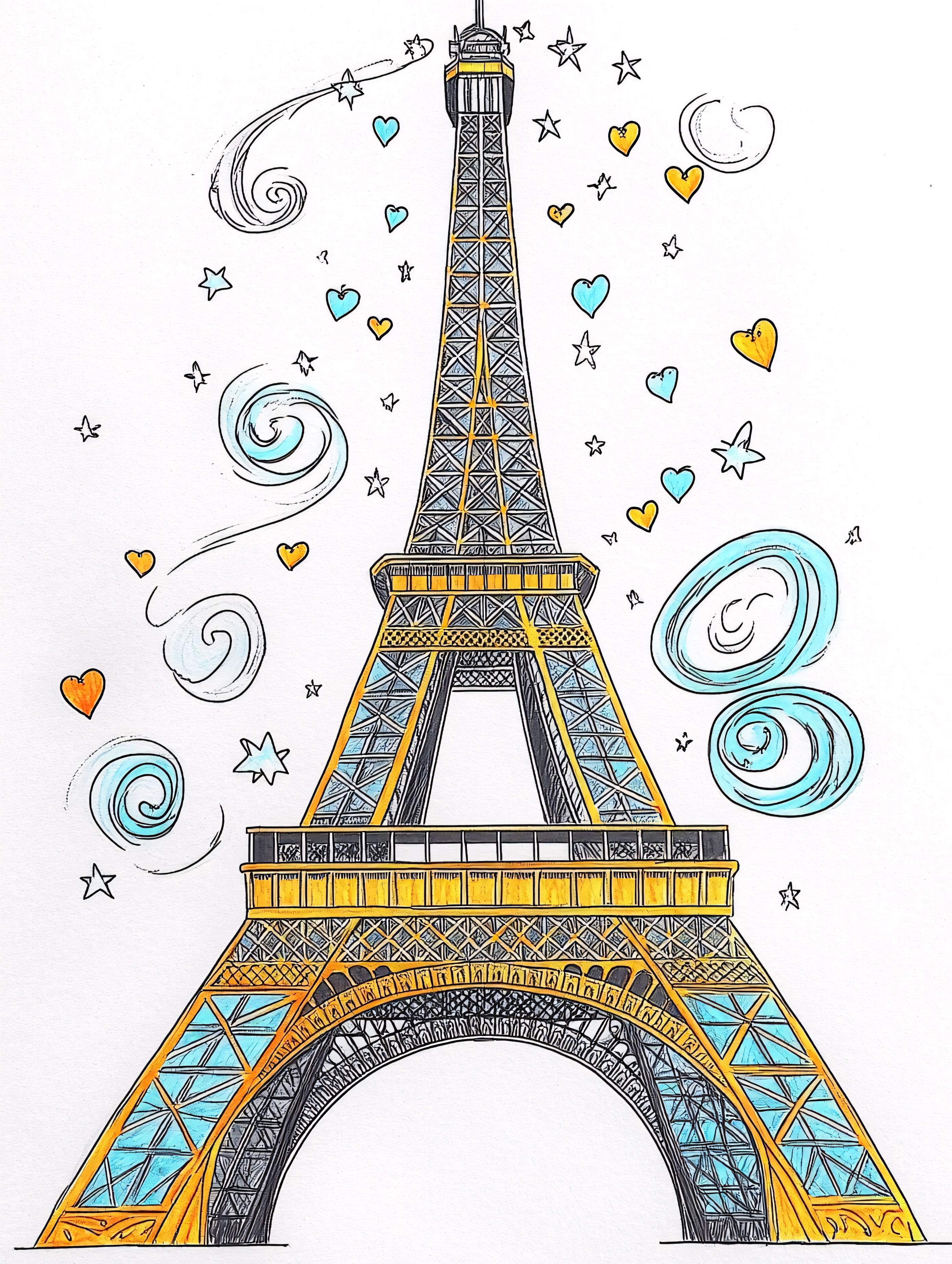 Eiffel Tower Illustration