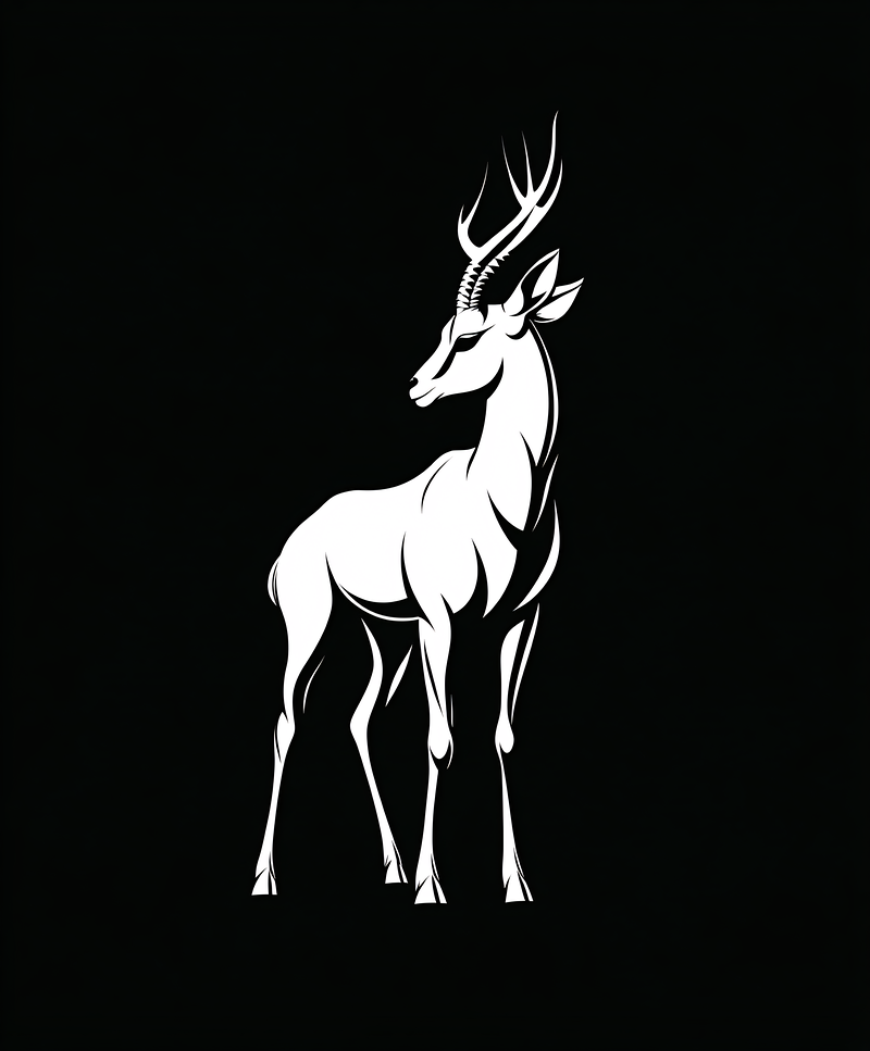 Elegant Antelope Silhouette