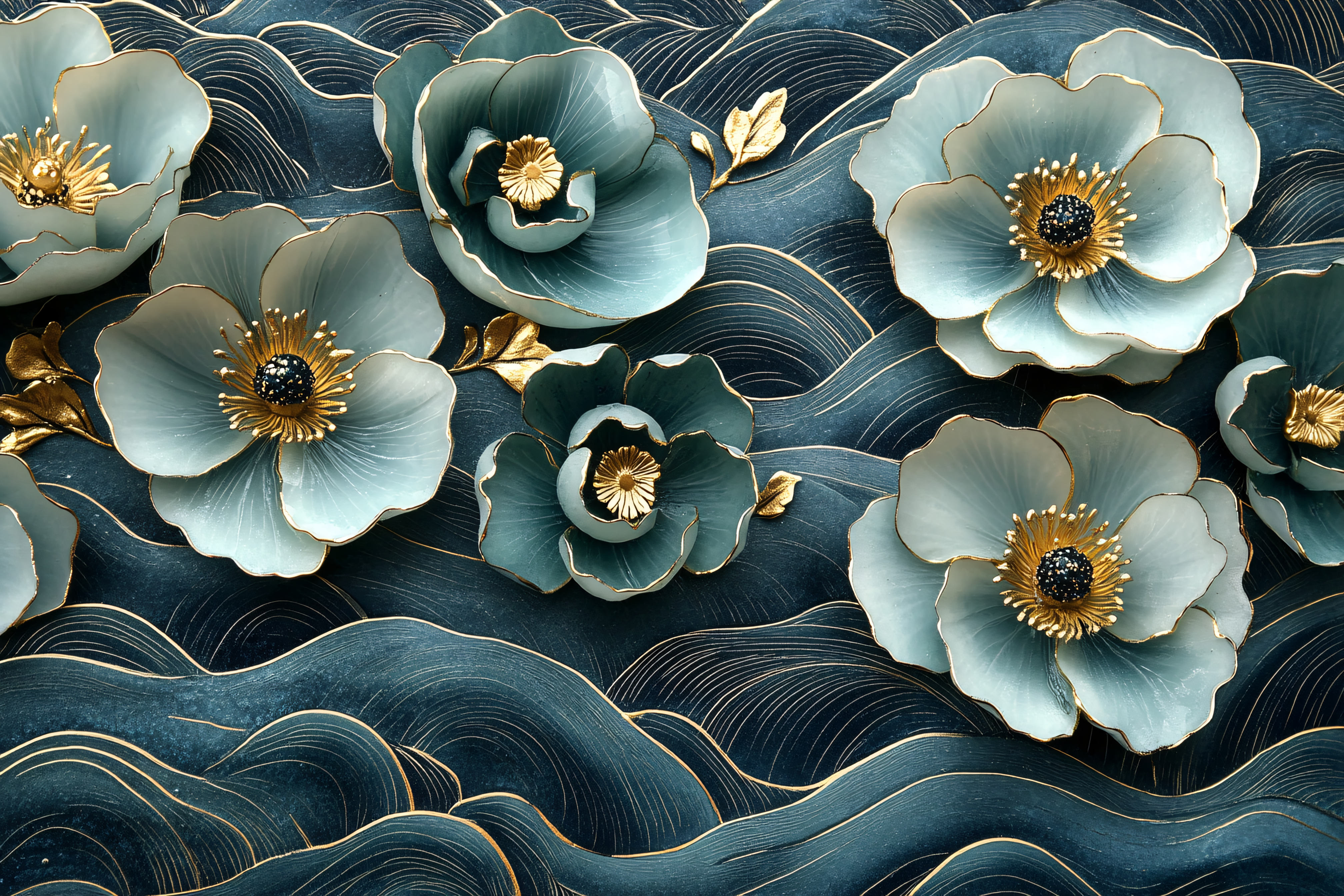 Elegant Floral 3D Design