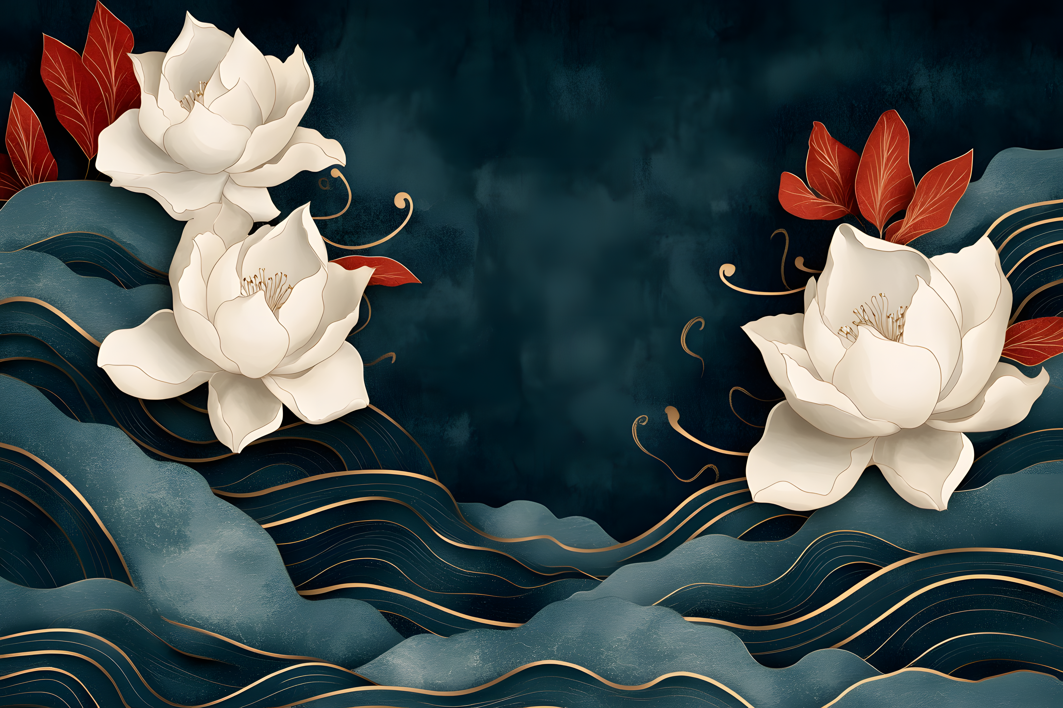 Elegant Lotus Floral Design