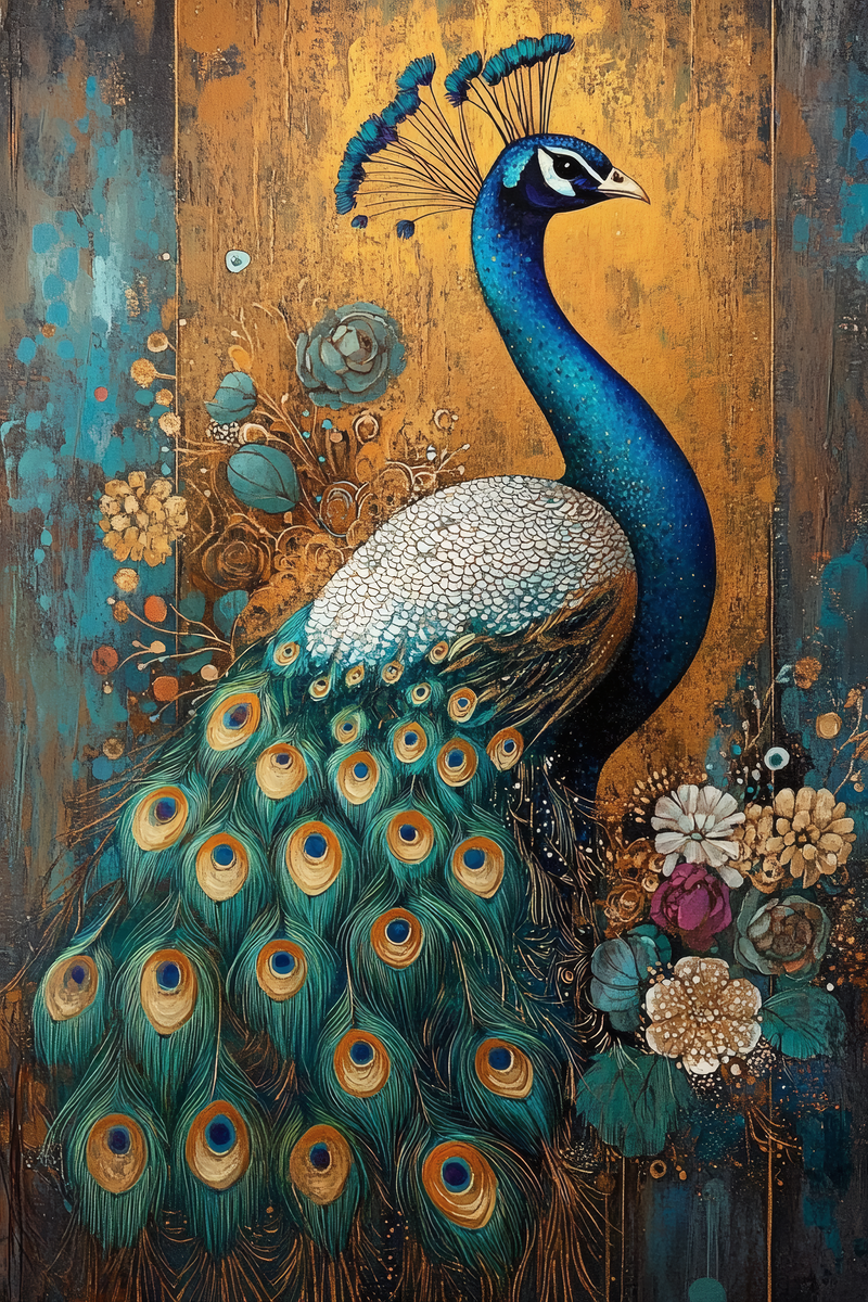Elegant Peacock Illustration