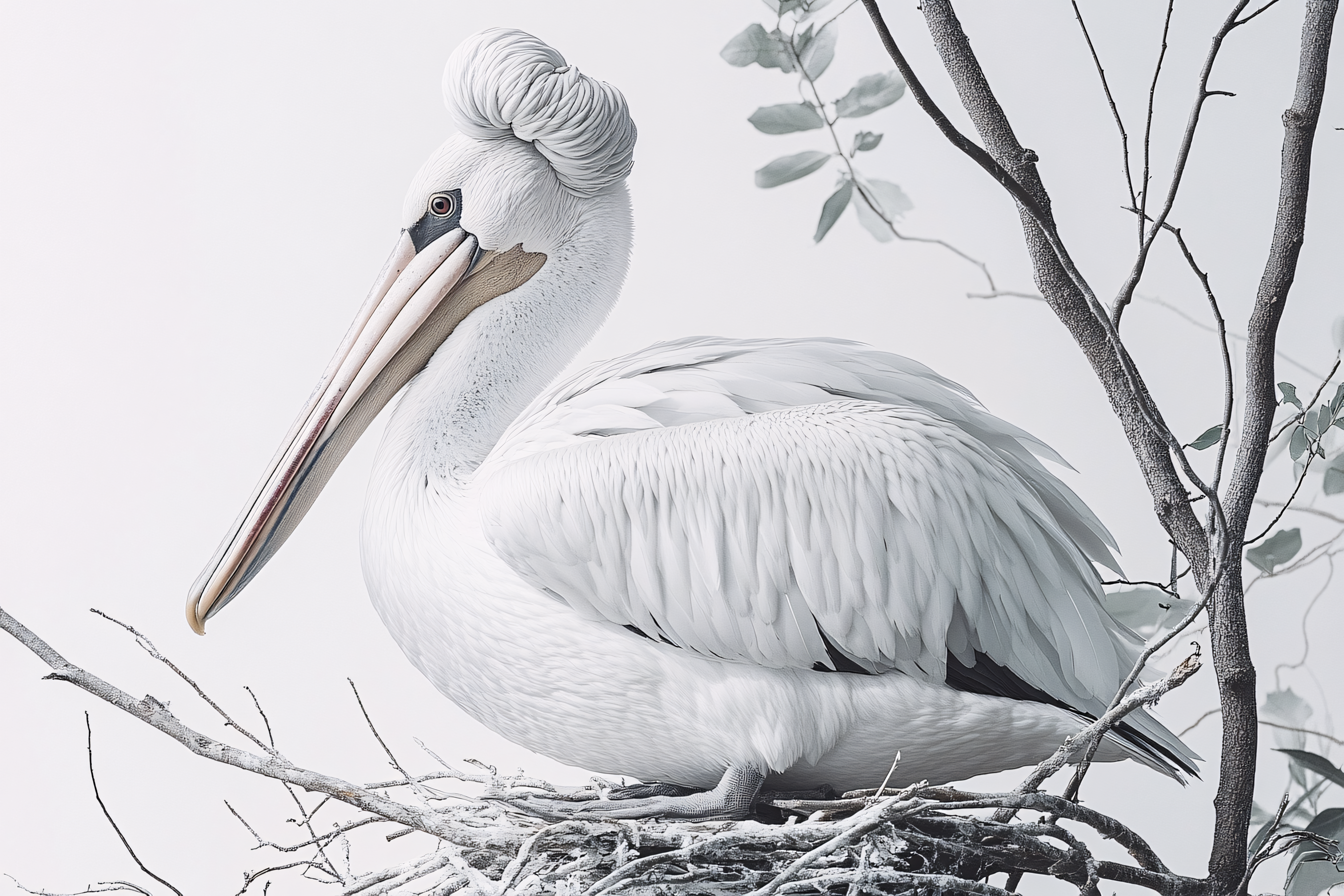 Elegant Pelican Portrait