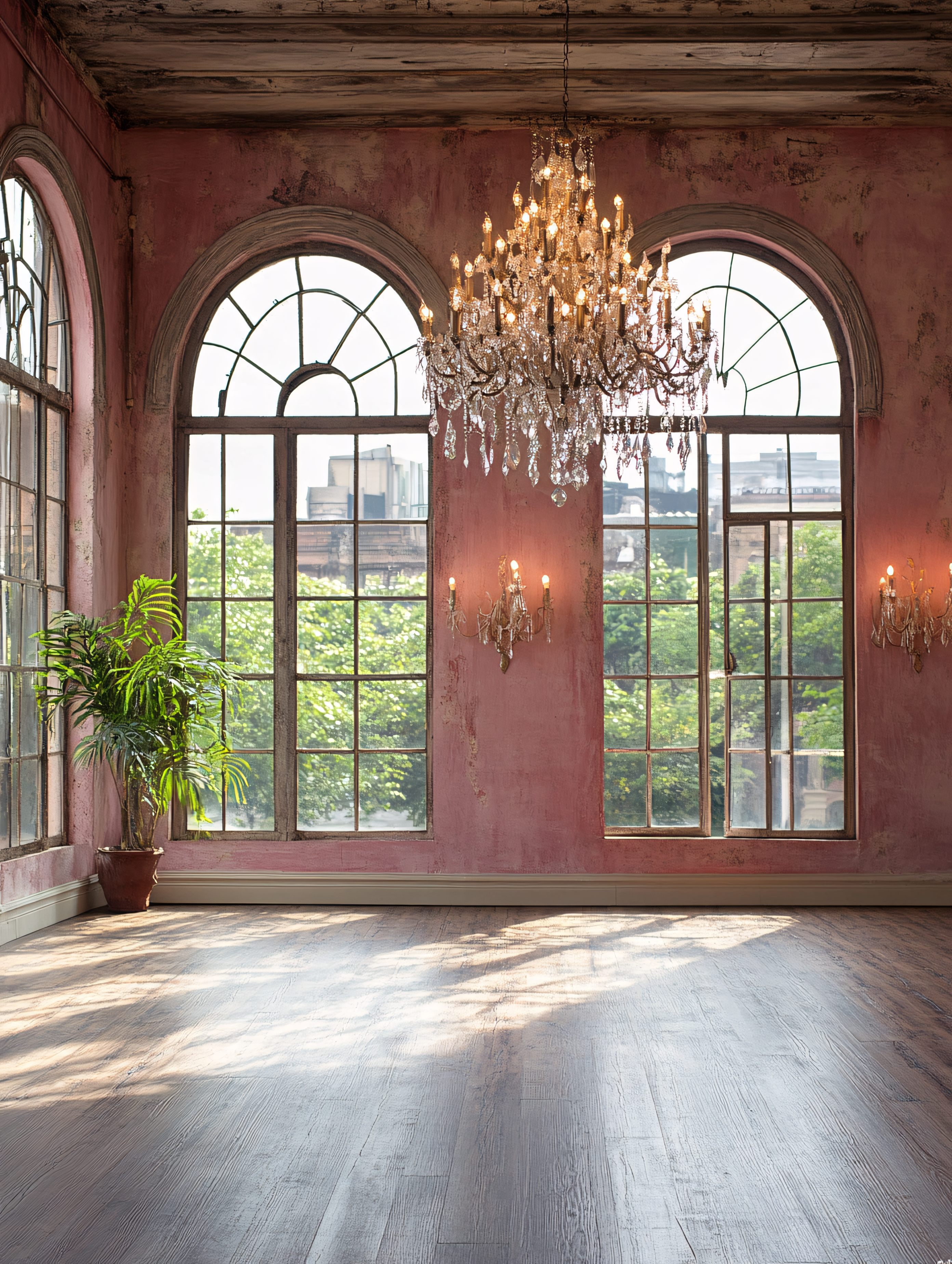 Elegant Room with Chandelier