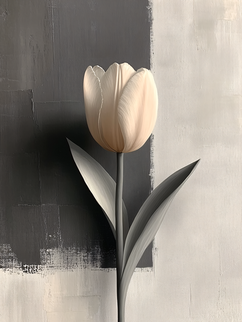 Elegant Tulip Abstract Art