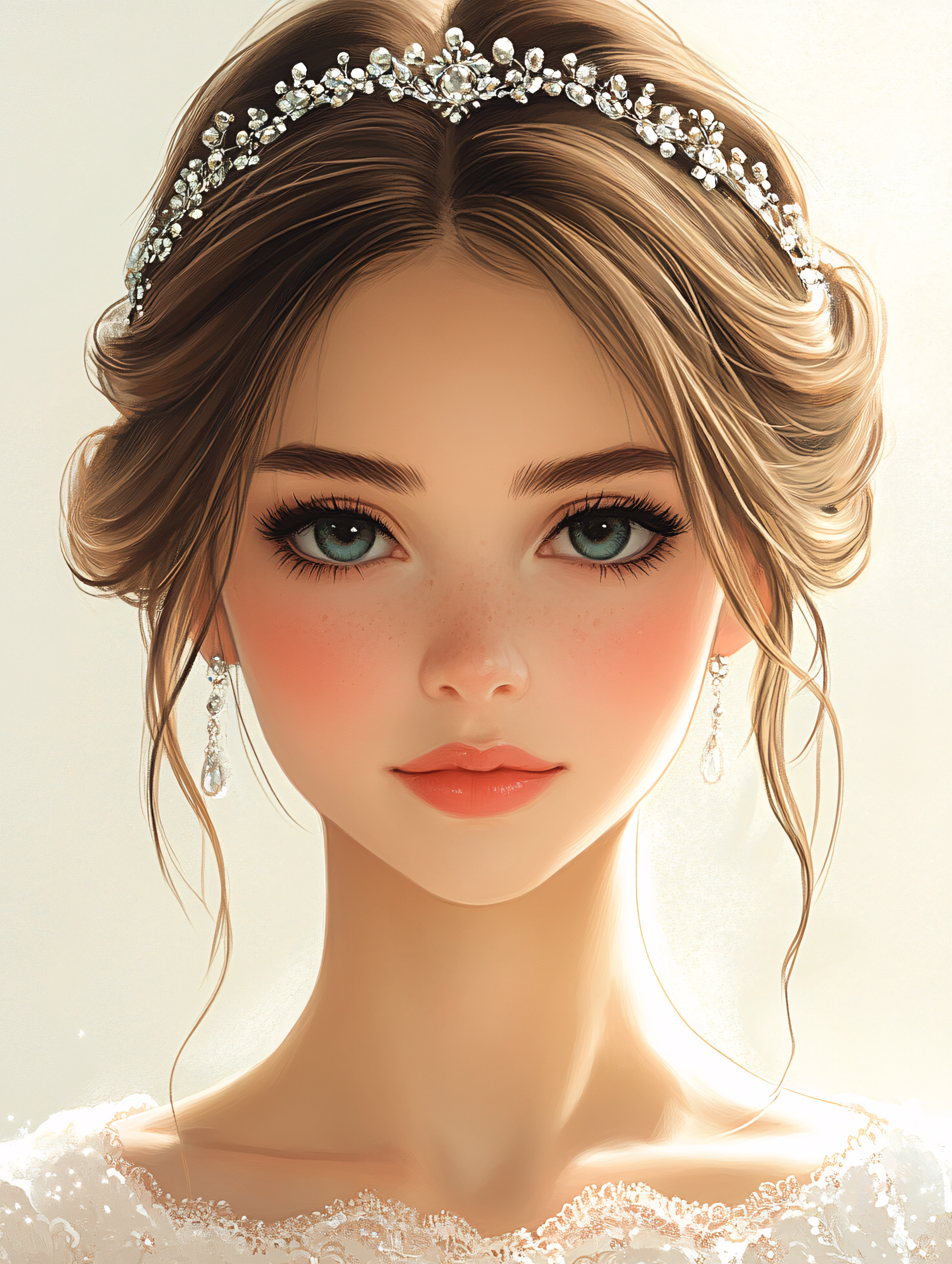 Elegant Woman in Tiara