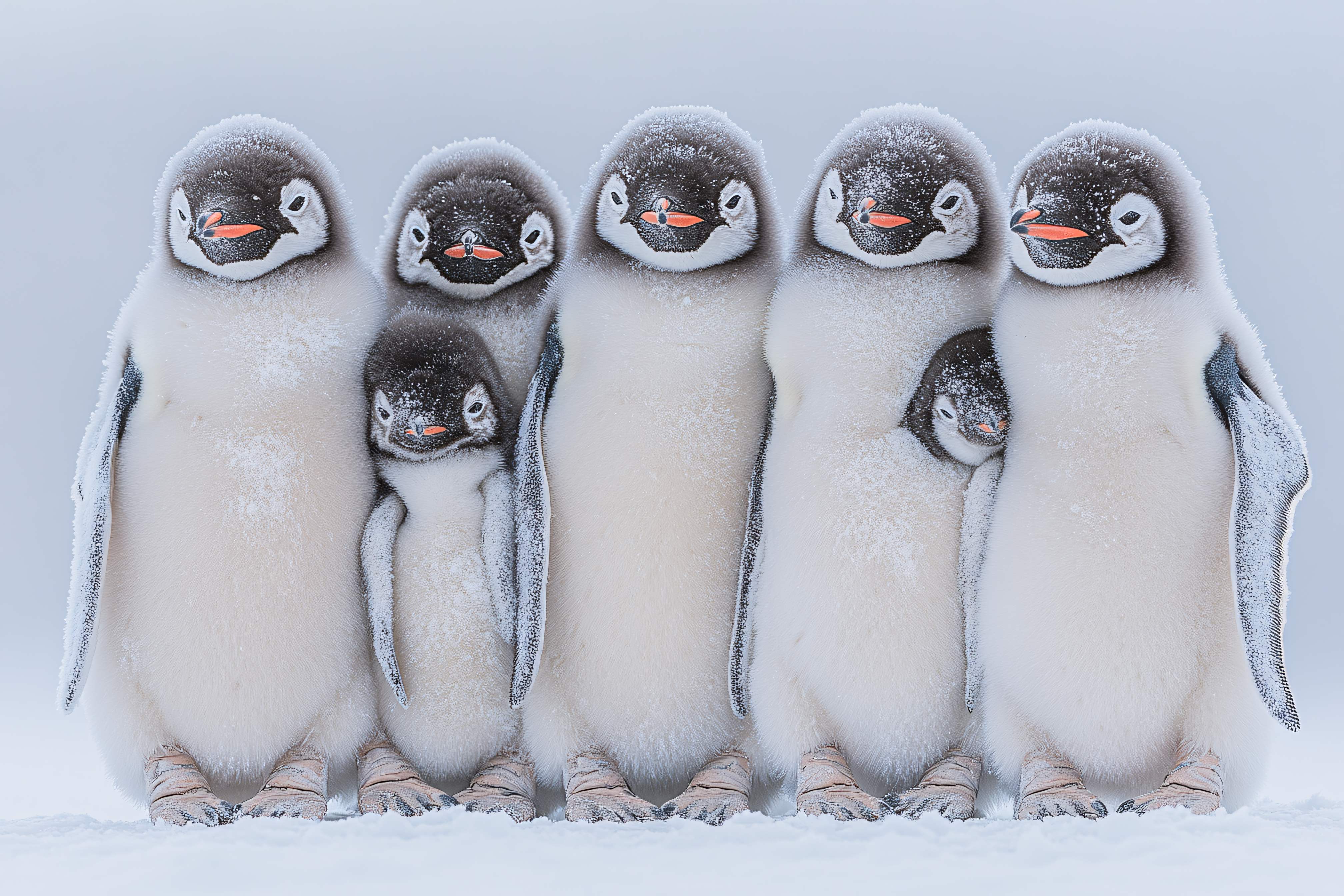 Emperor Penguin Chick Lineup