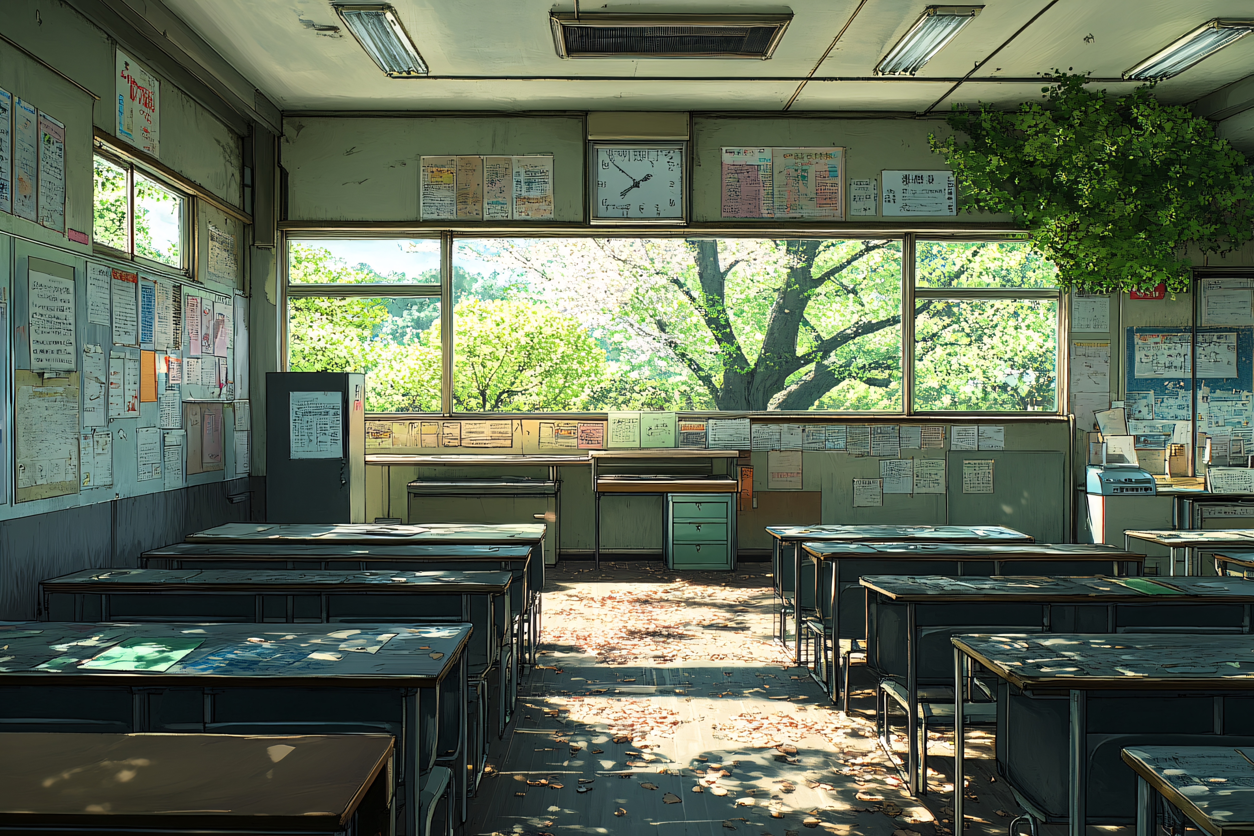 Empty Classroom Serenity