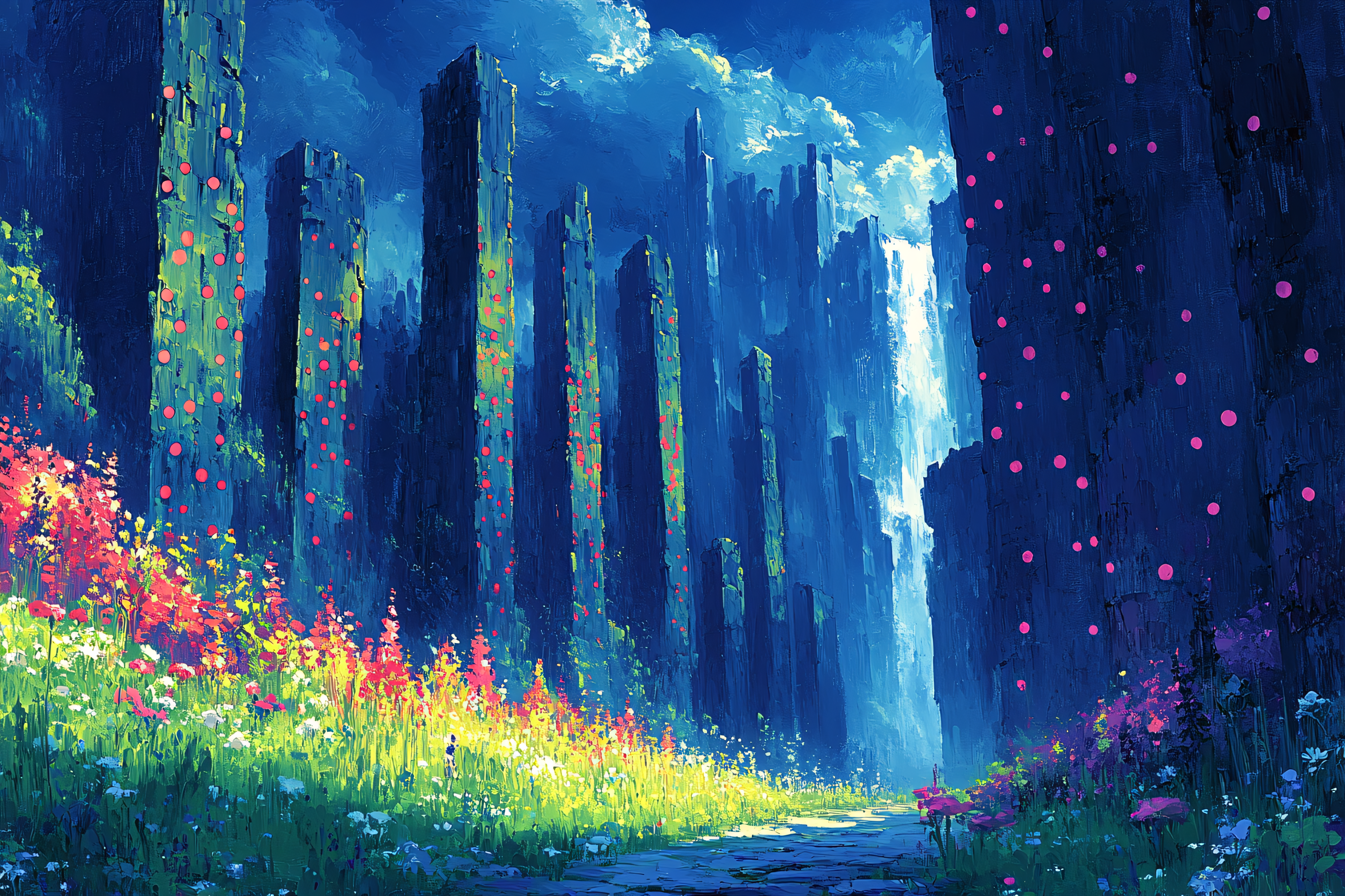 Enchanted Forest Cityscape