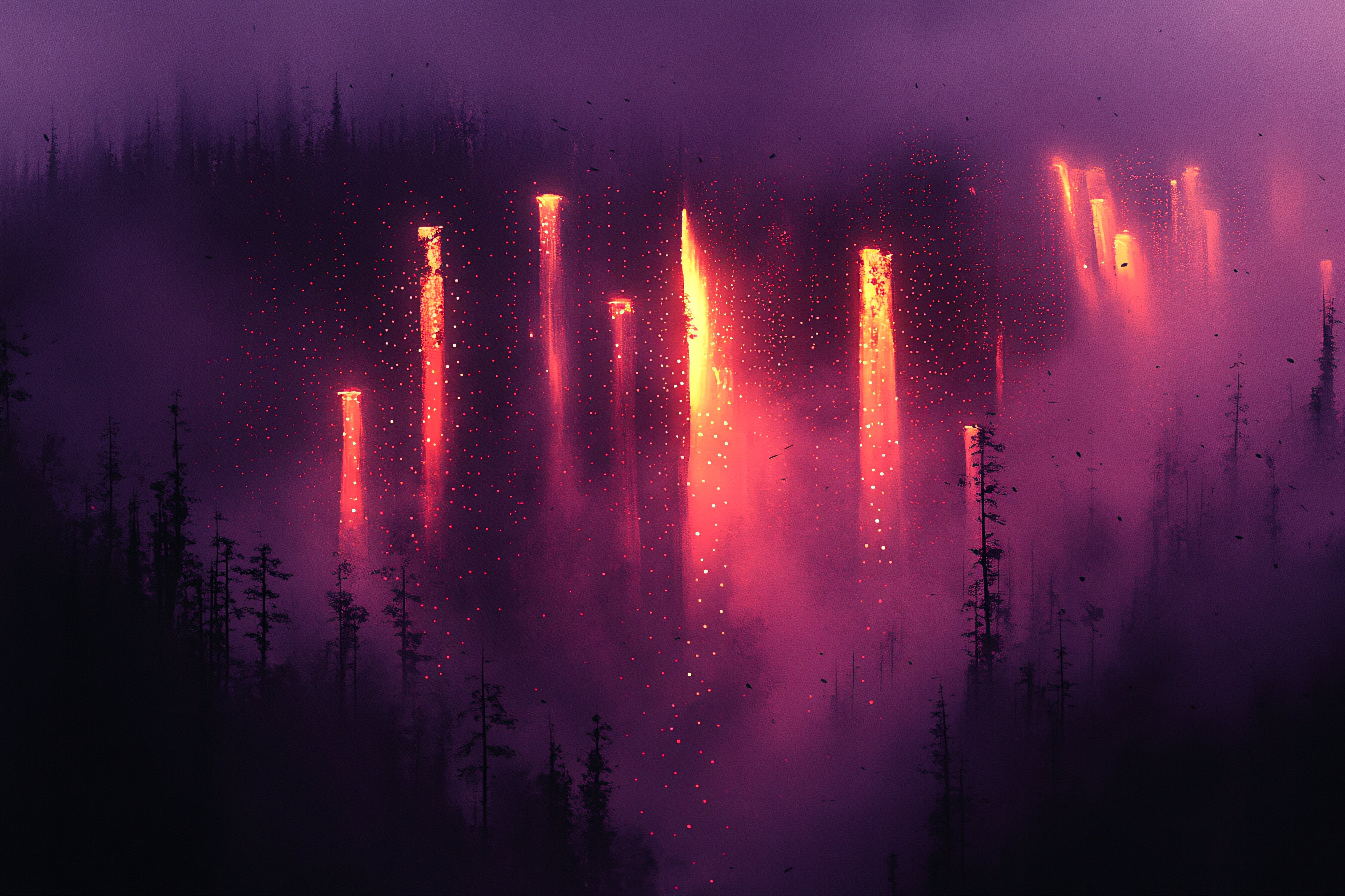 Enchanted Forest Pillars