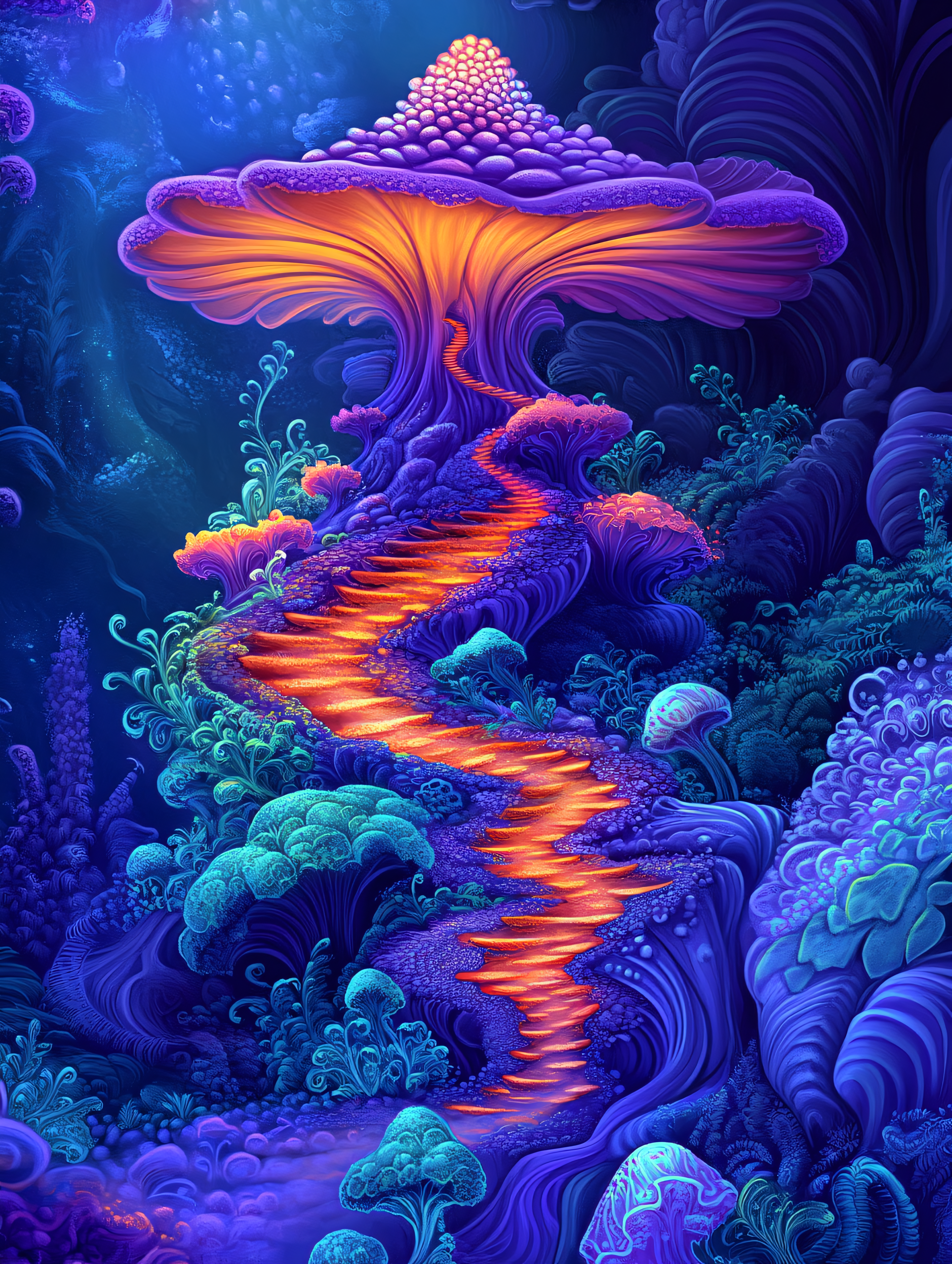 Enchanted Mushroom Pathway