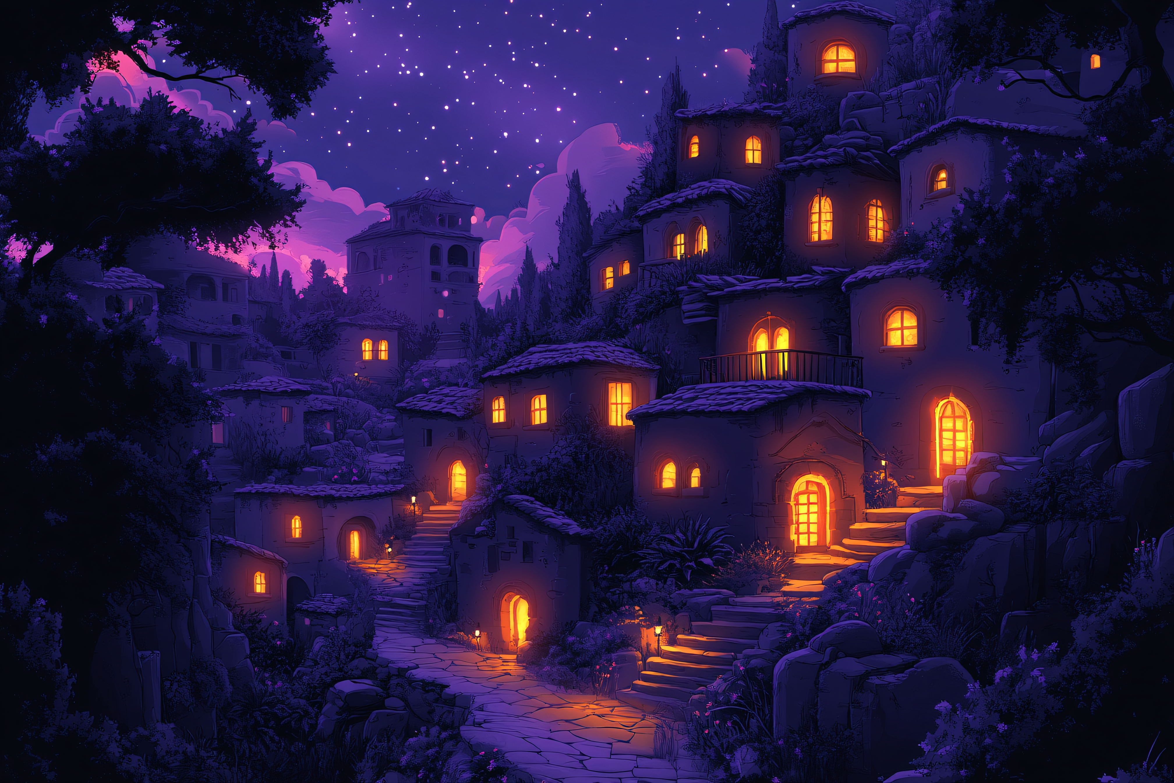Enchanted Night Village