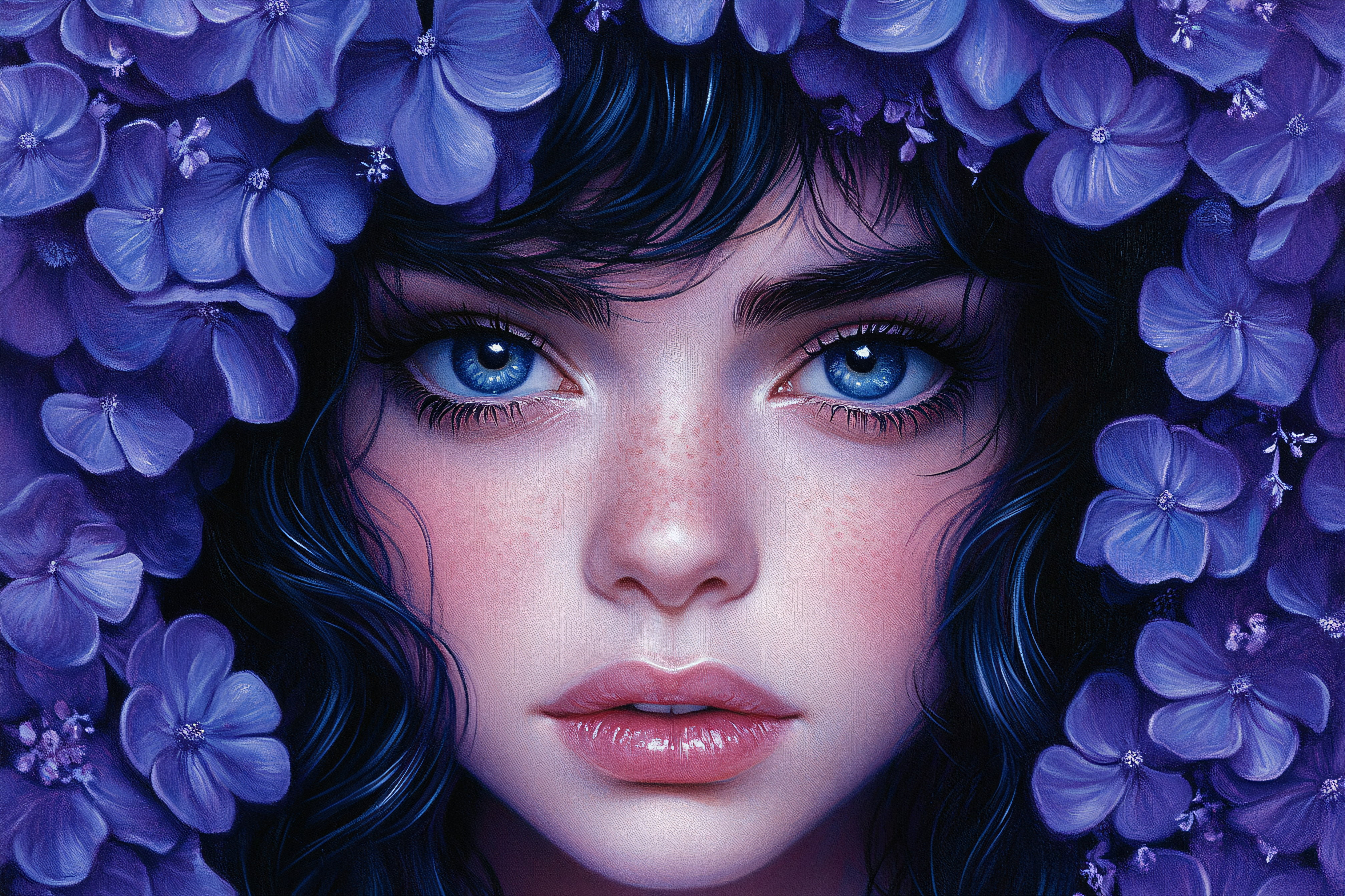 Enchanting Blooms Portrait