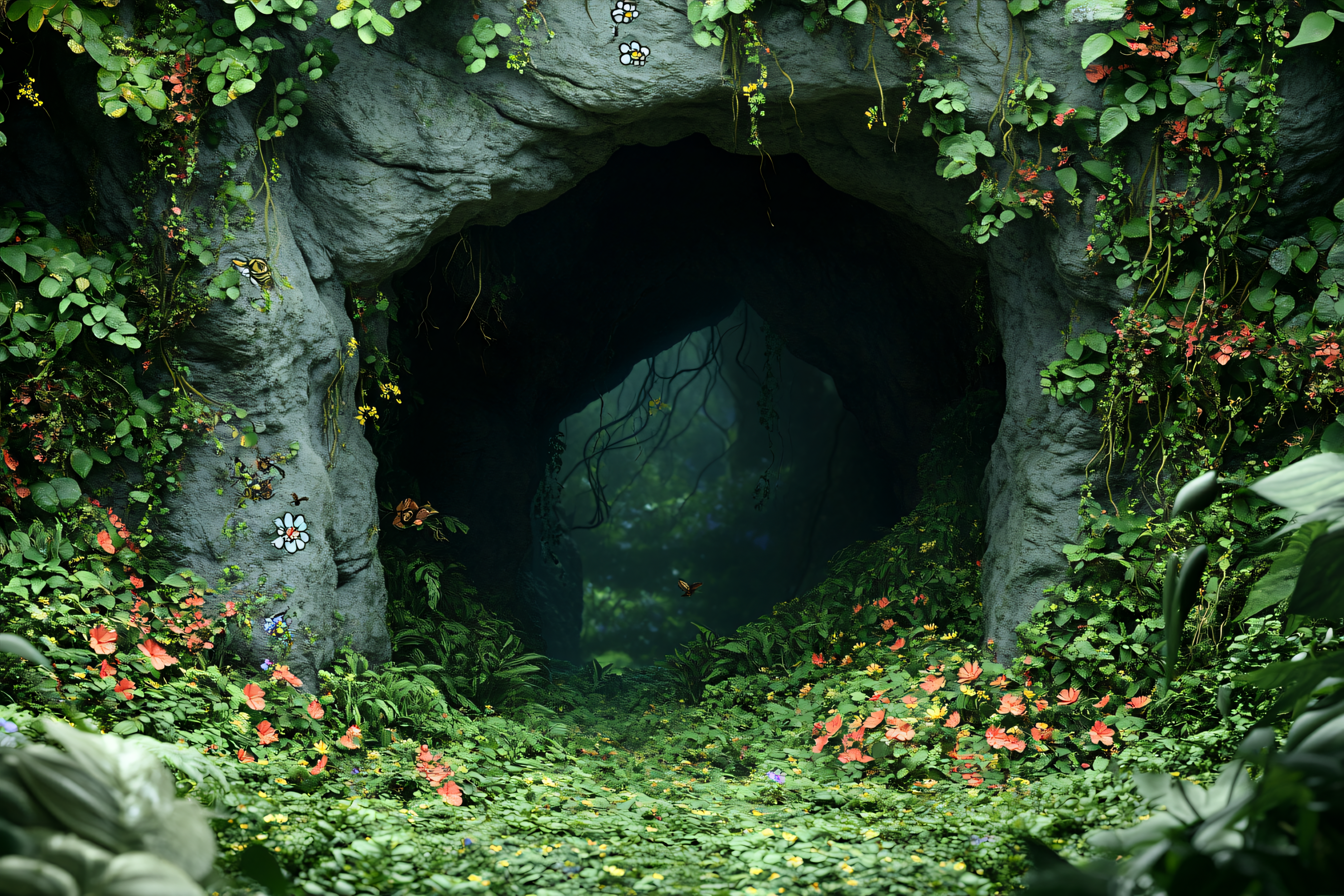 Enchanting Cave Entrance