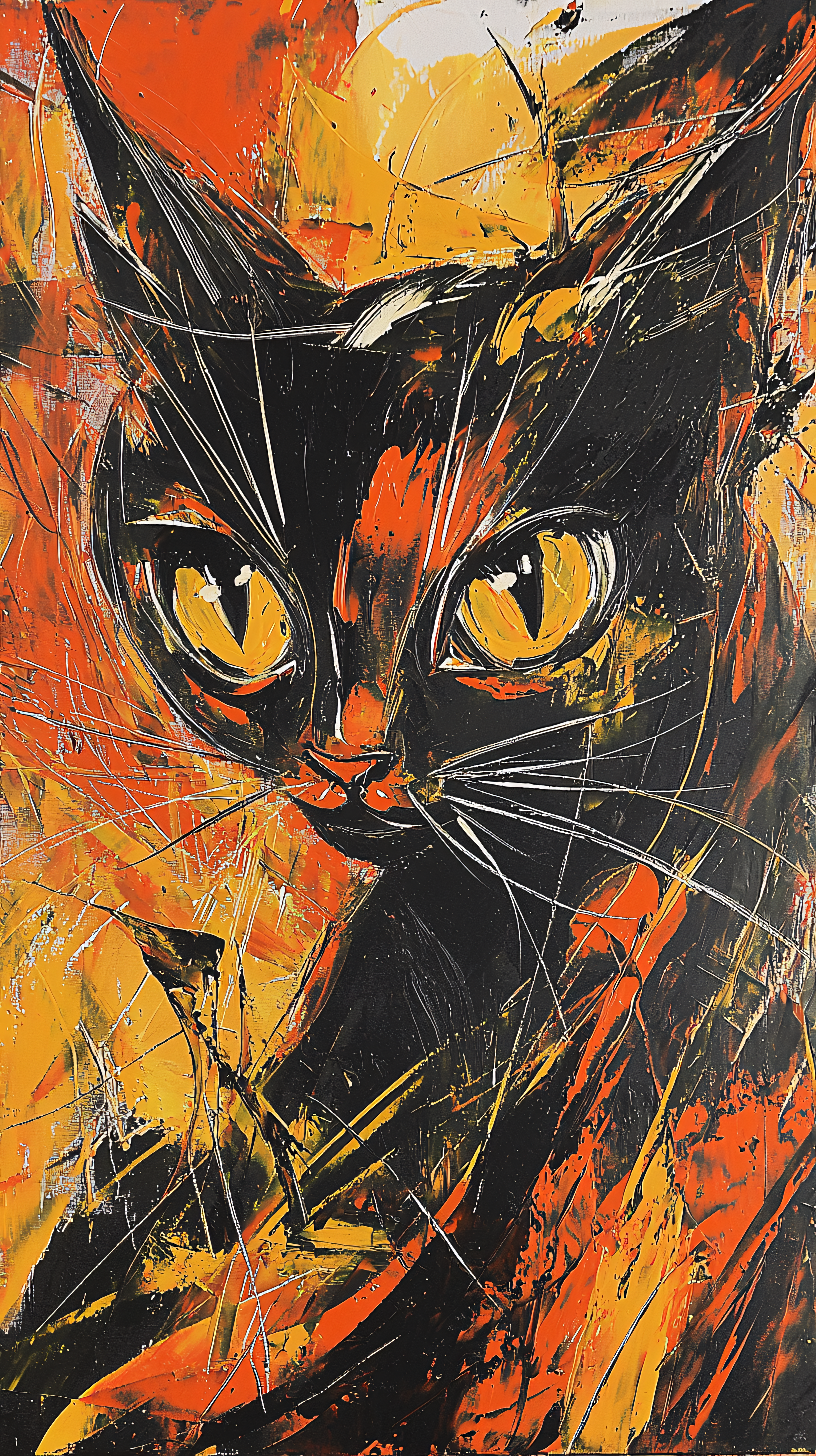 Enigmatic Feline Gaze