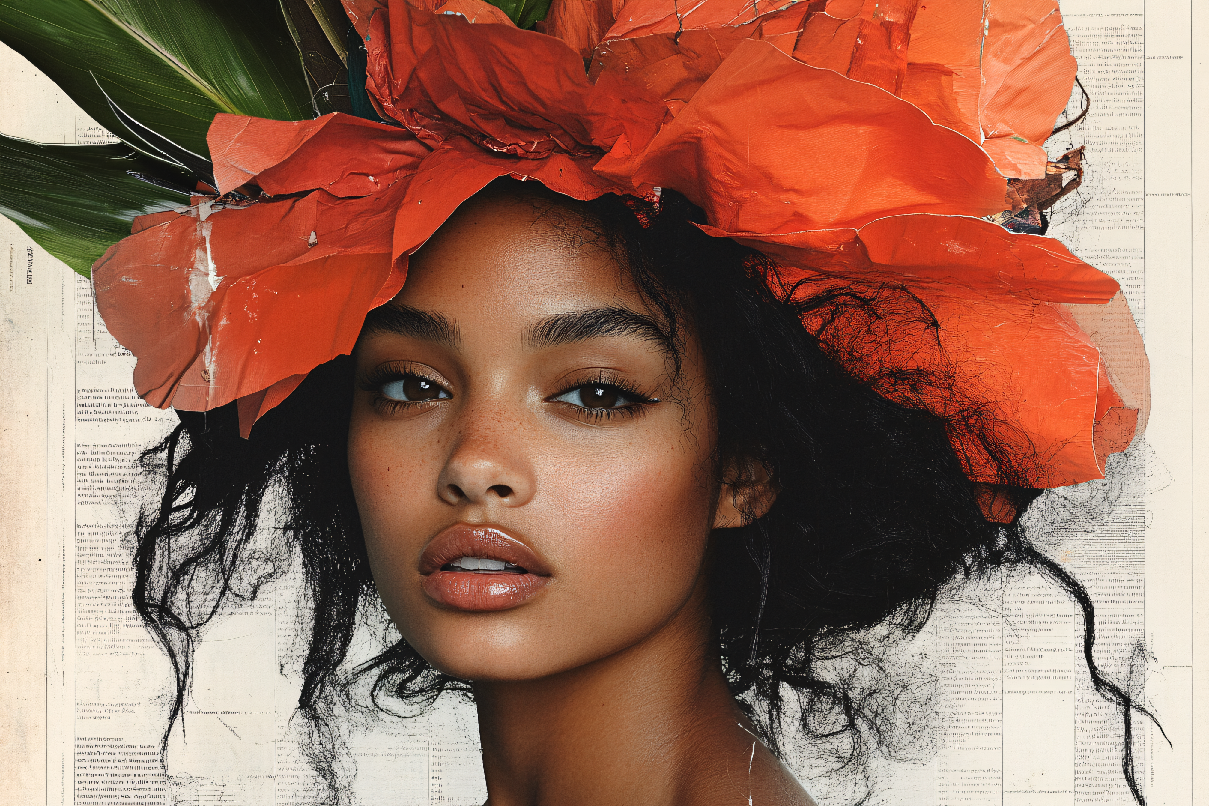 Ethereal Beauty with Paper Flower Crown