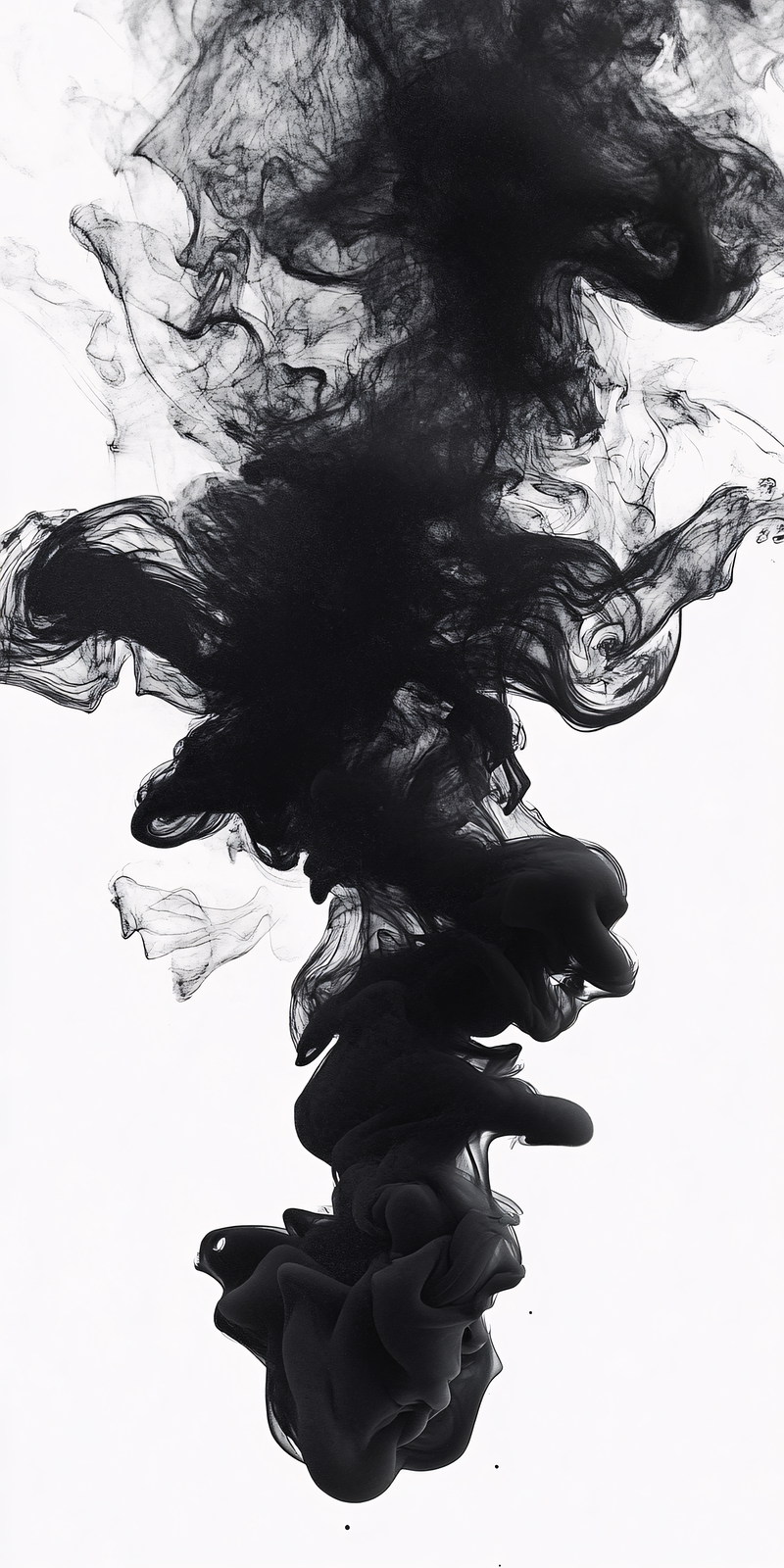 Ethereal Black Ink Cloud