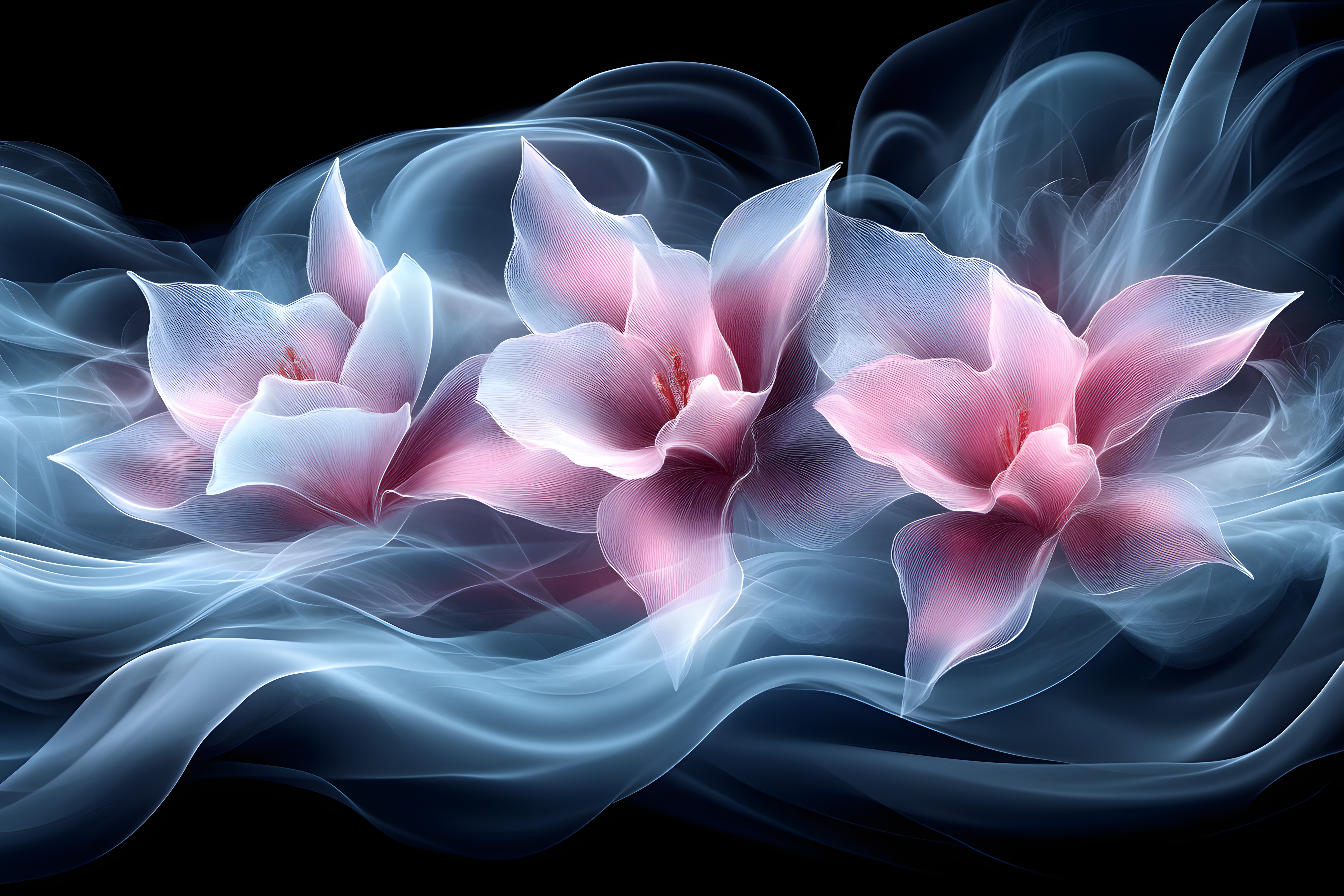 Ethereal Pink Flowers