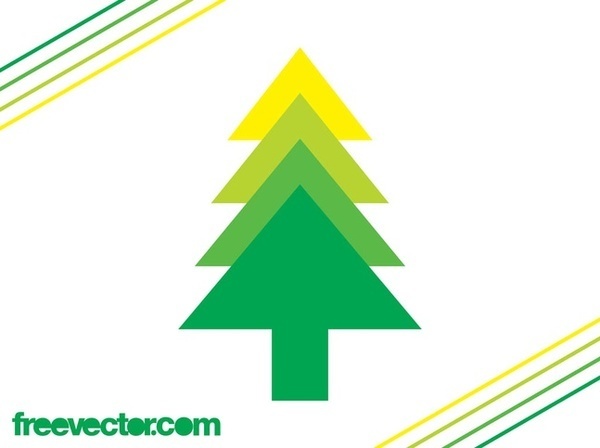 Evergreen Tree Icon Free Vector
