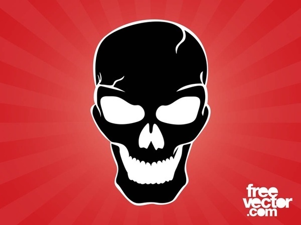 Evil Skull Free Vector