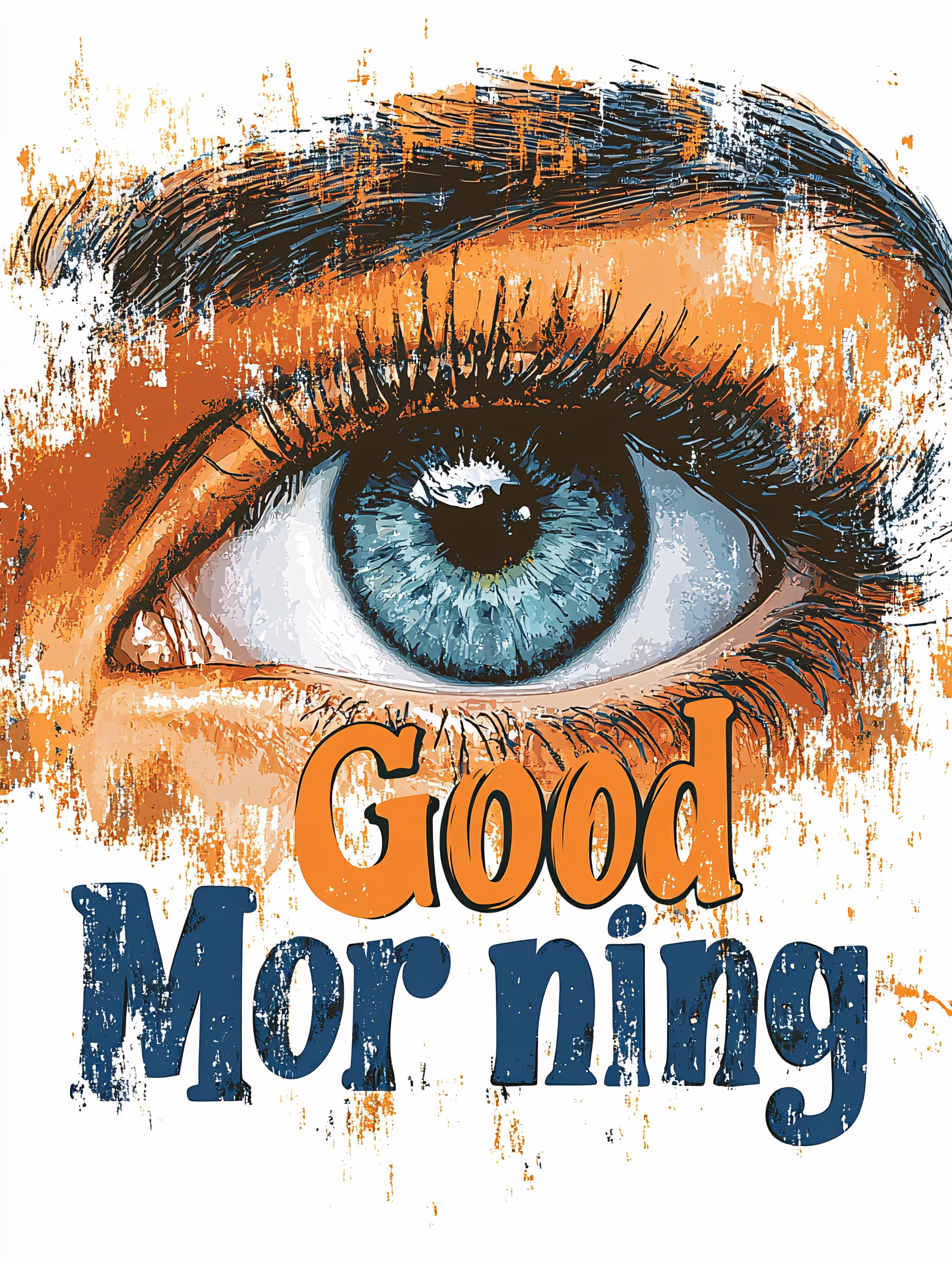 Eye With Good Morning Greeting