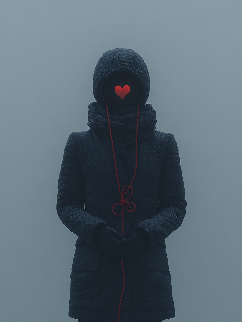 Faceless Figure With Heart