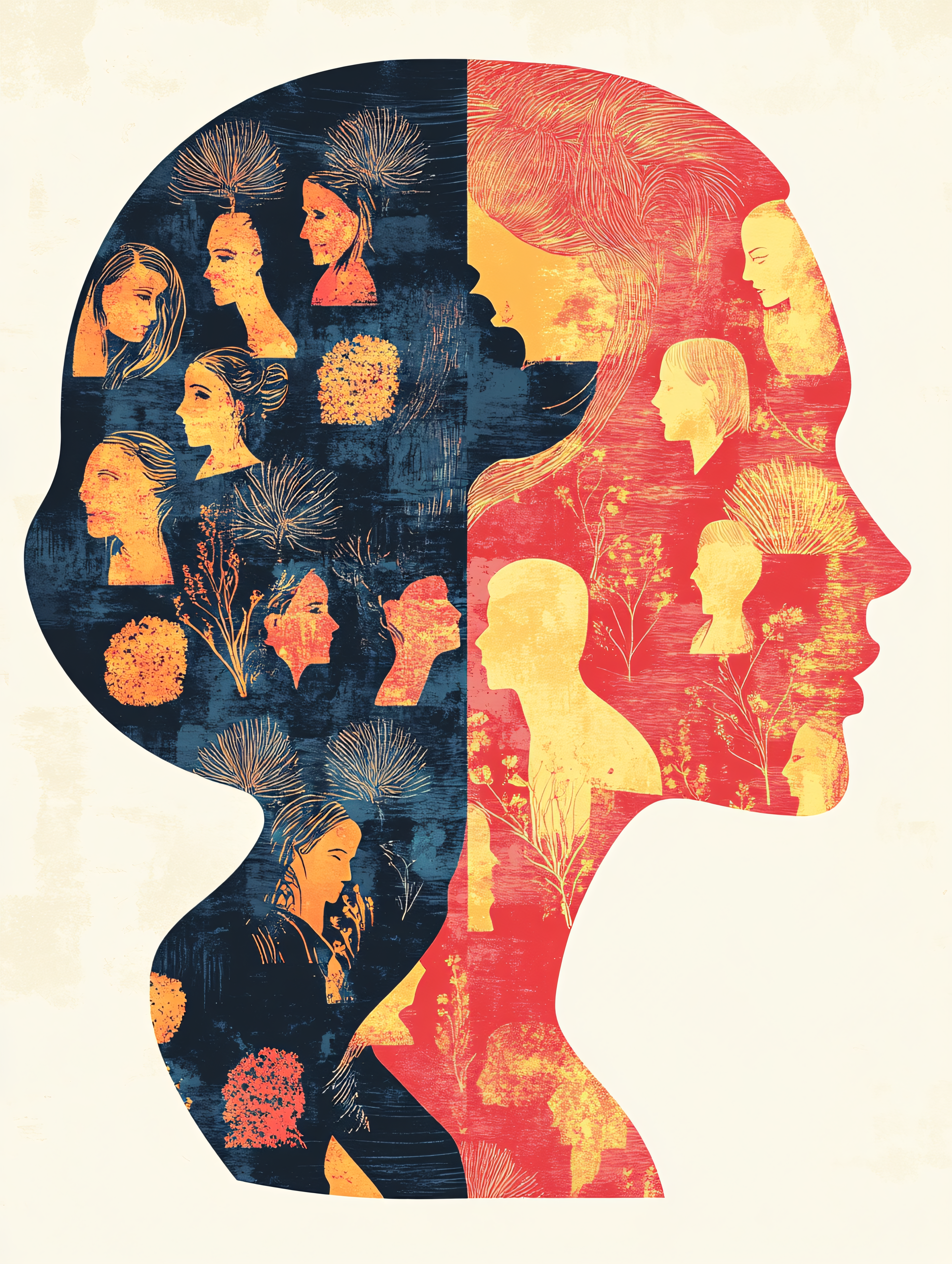 Faces Within Silhouette