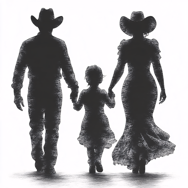 Family Western Silhouettes