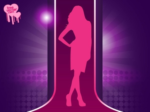 Fashion Model Girl Free Vector