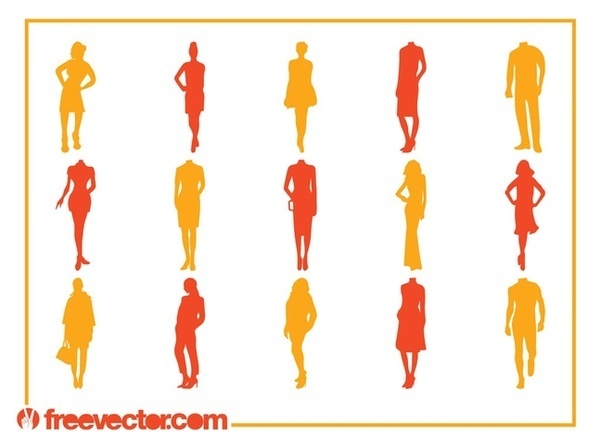 Fashion Silhouettes s Free Vector