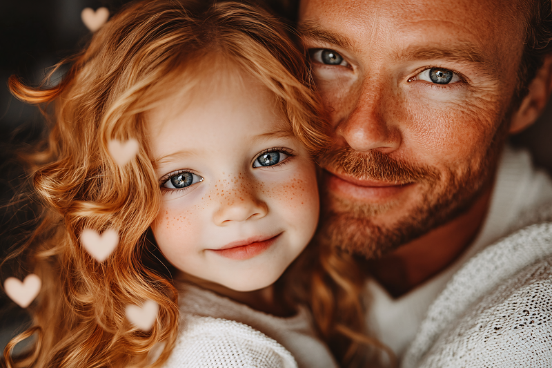 Father and Daughter Embrace