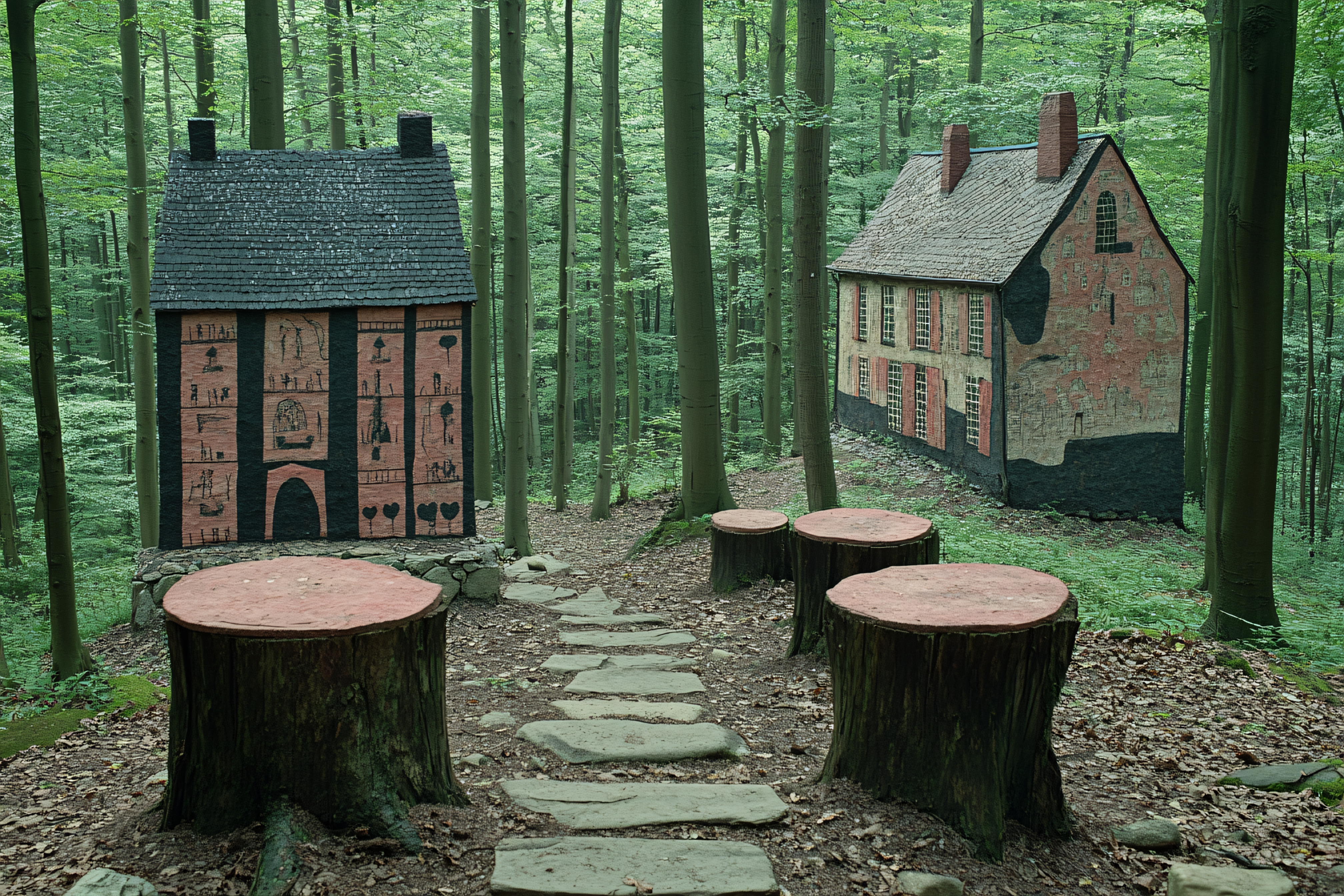 Faux Houses in Woodland